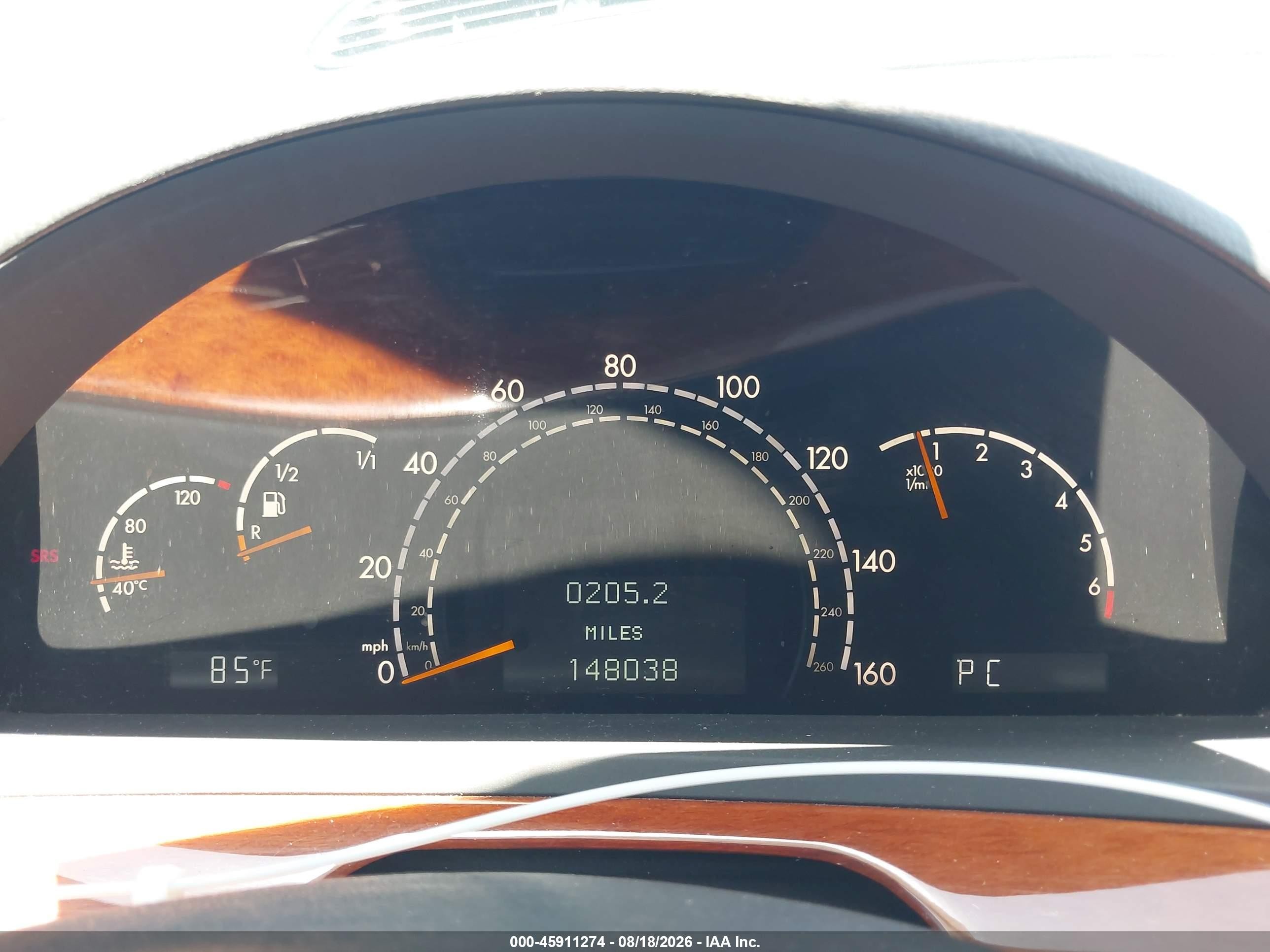 2003 Mercedes-benz S 430 Черный vin: WDBNG70J83A368586