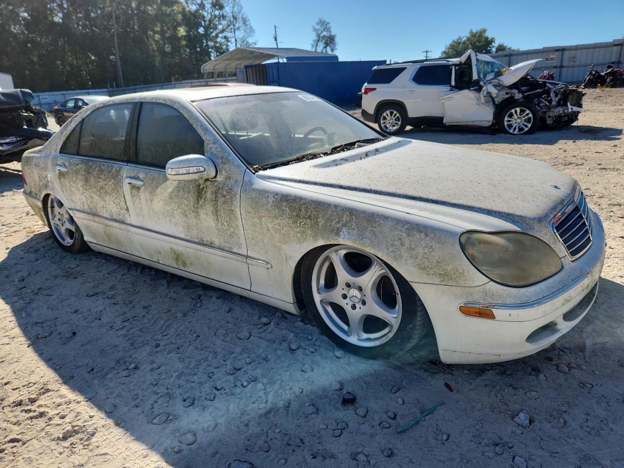 2004 Mercedes-benz S 430 White vin: WDBNG70J84A413723