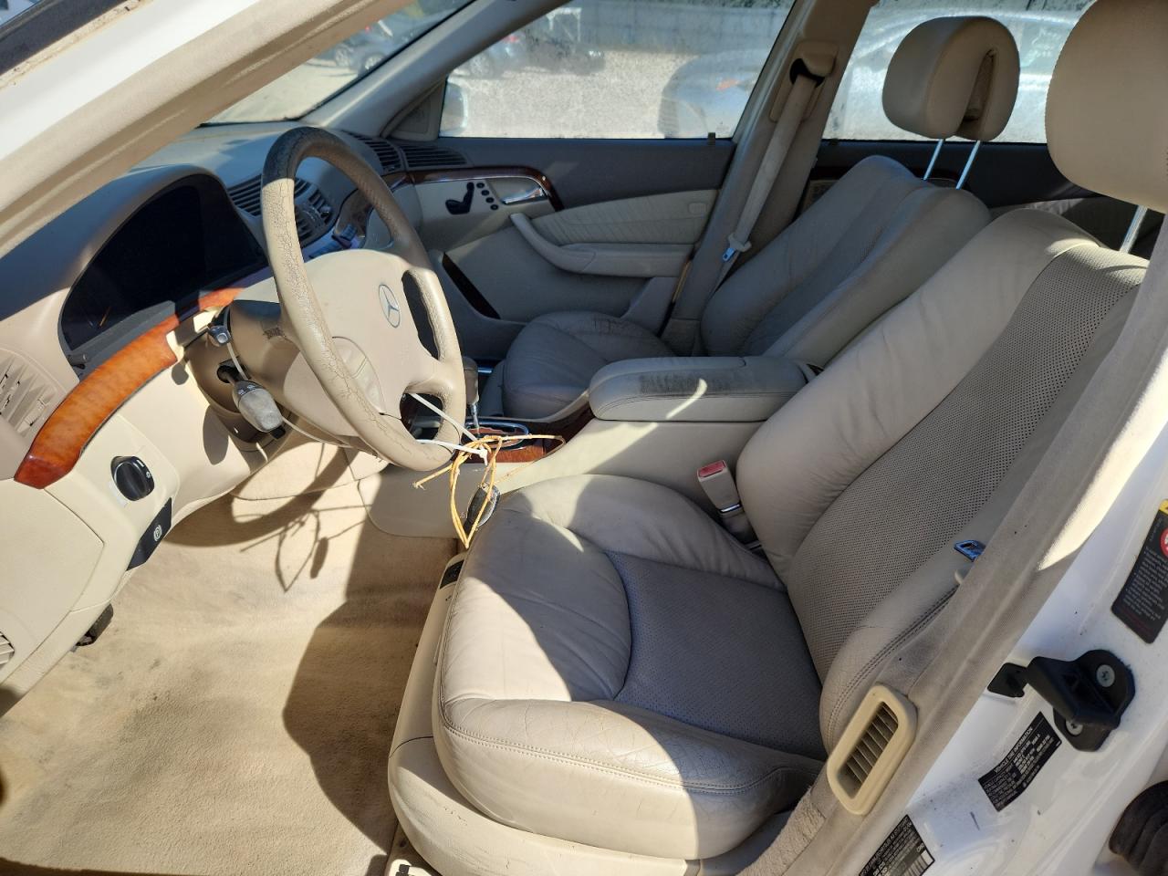 2004 Mercedes-benz S 430 White vin: WDBNG70J84A413723