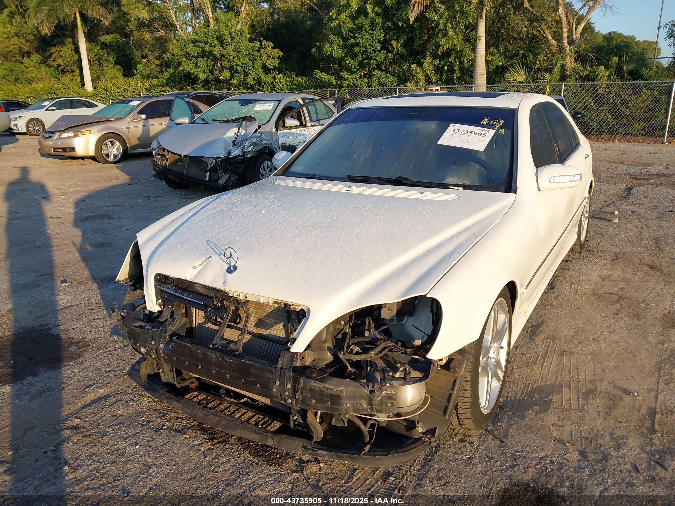 2006 Mercedes-benz S 430   Белый vin: WDBNG70J86A463976