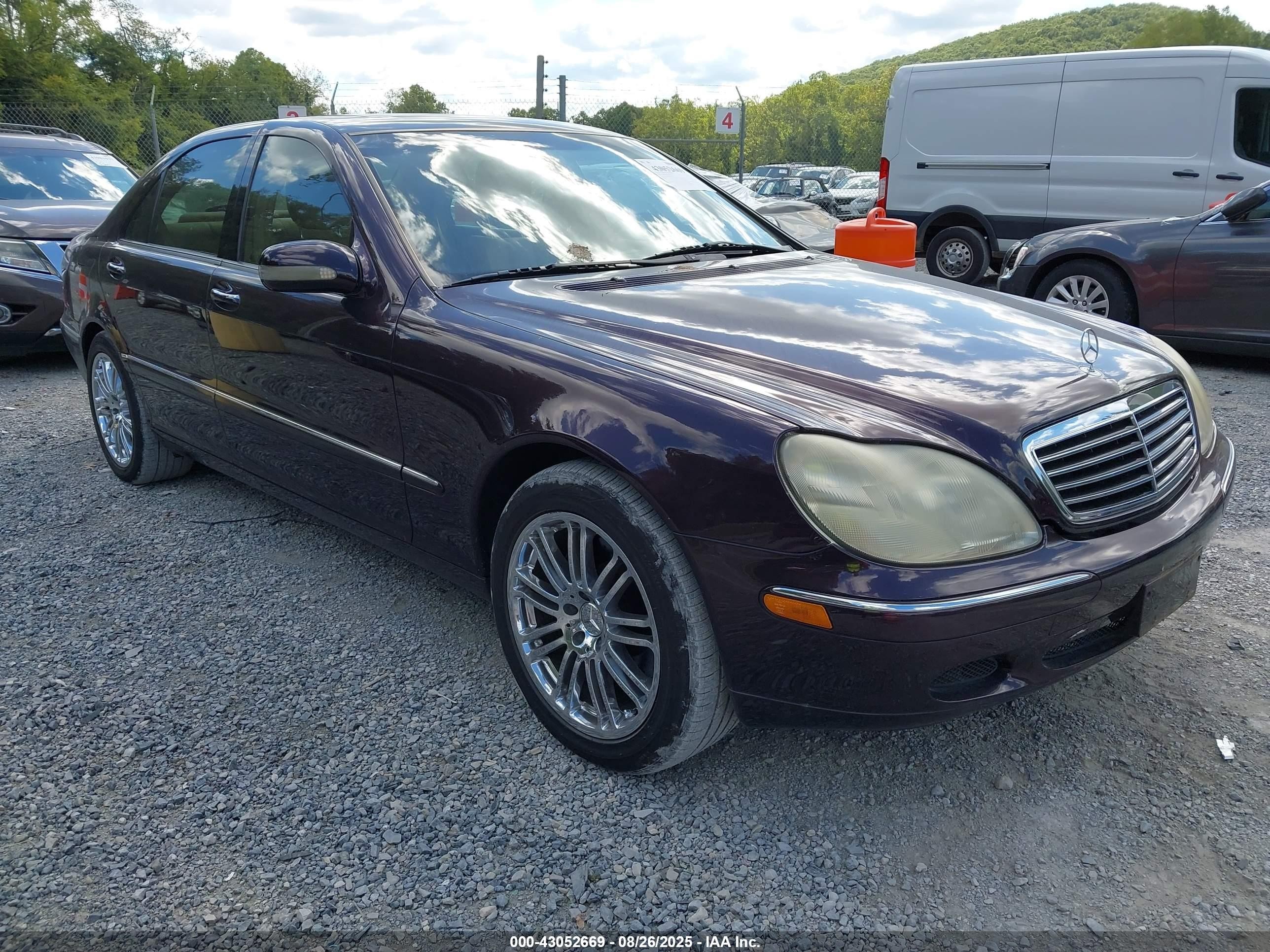 2000 Mercedes-benz S 430   Purple vin: WDBNG70J8YA007057