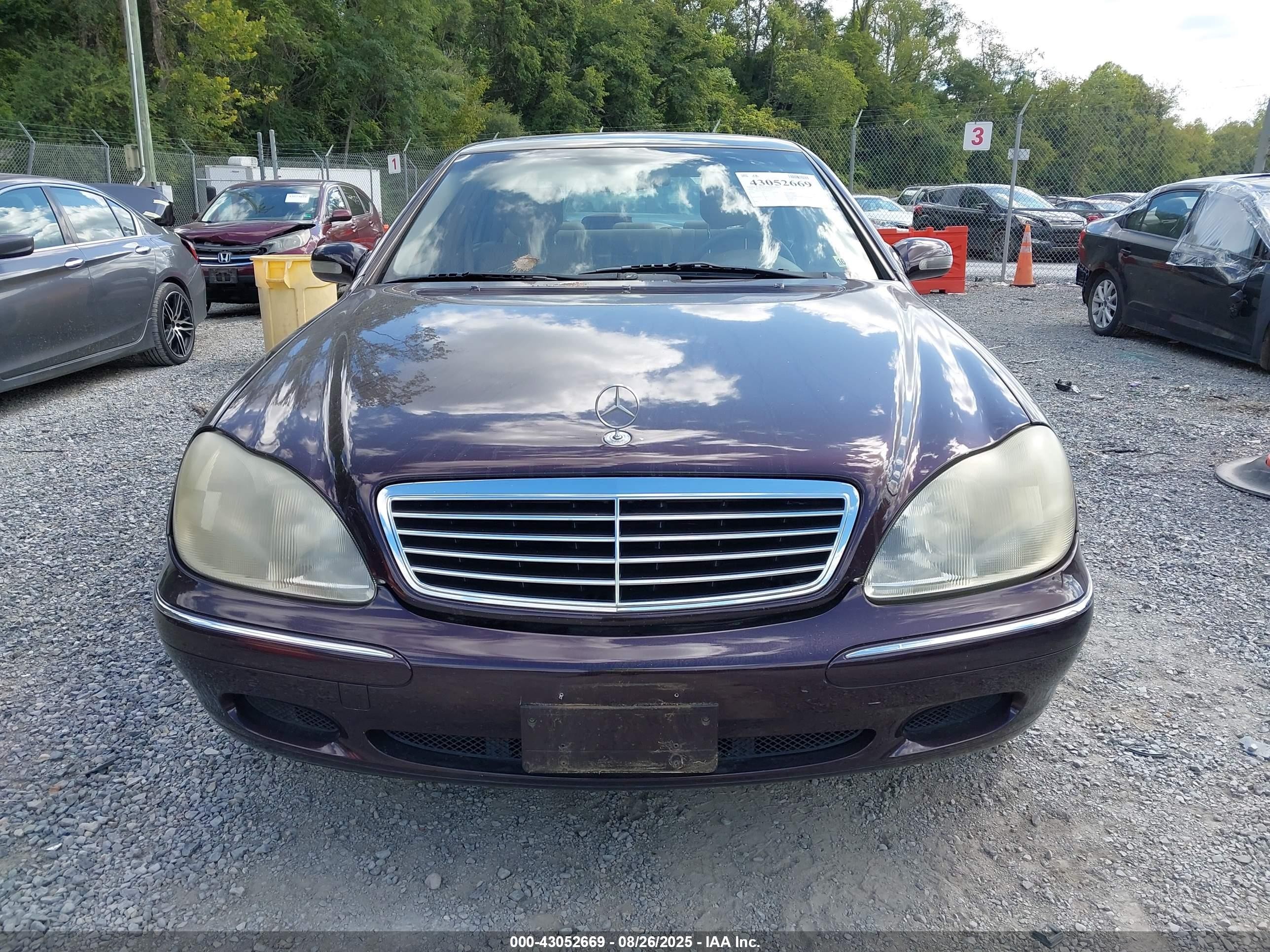 2000 Mercedes-benz S 430   Purple vin: WDBNG70J8YA007057