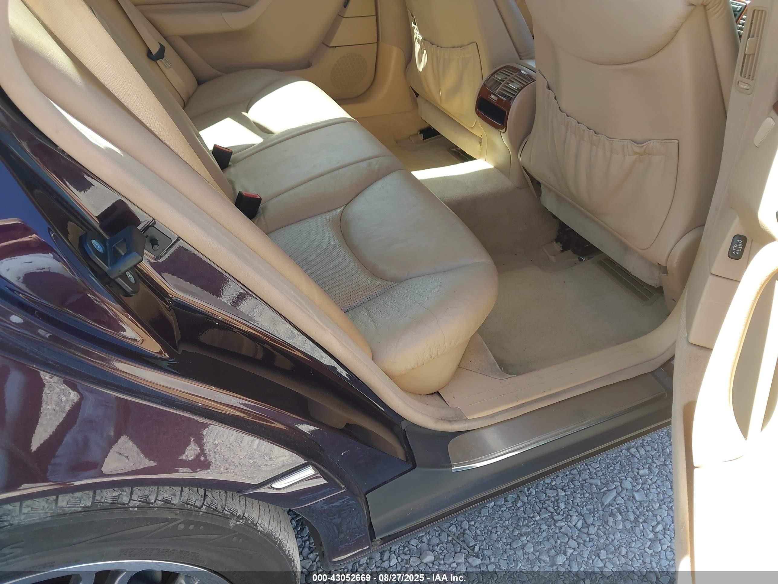 2000 Mercedes-benz S 430   Purple vin: WDBNG70J8YA007057