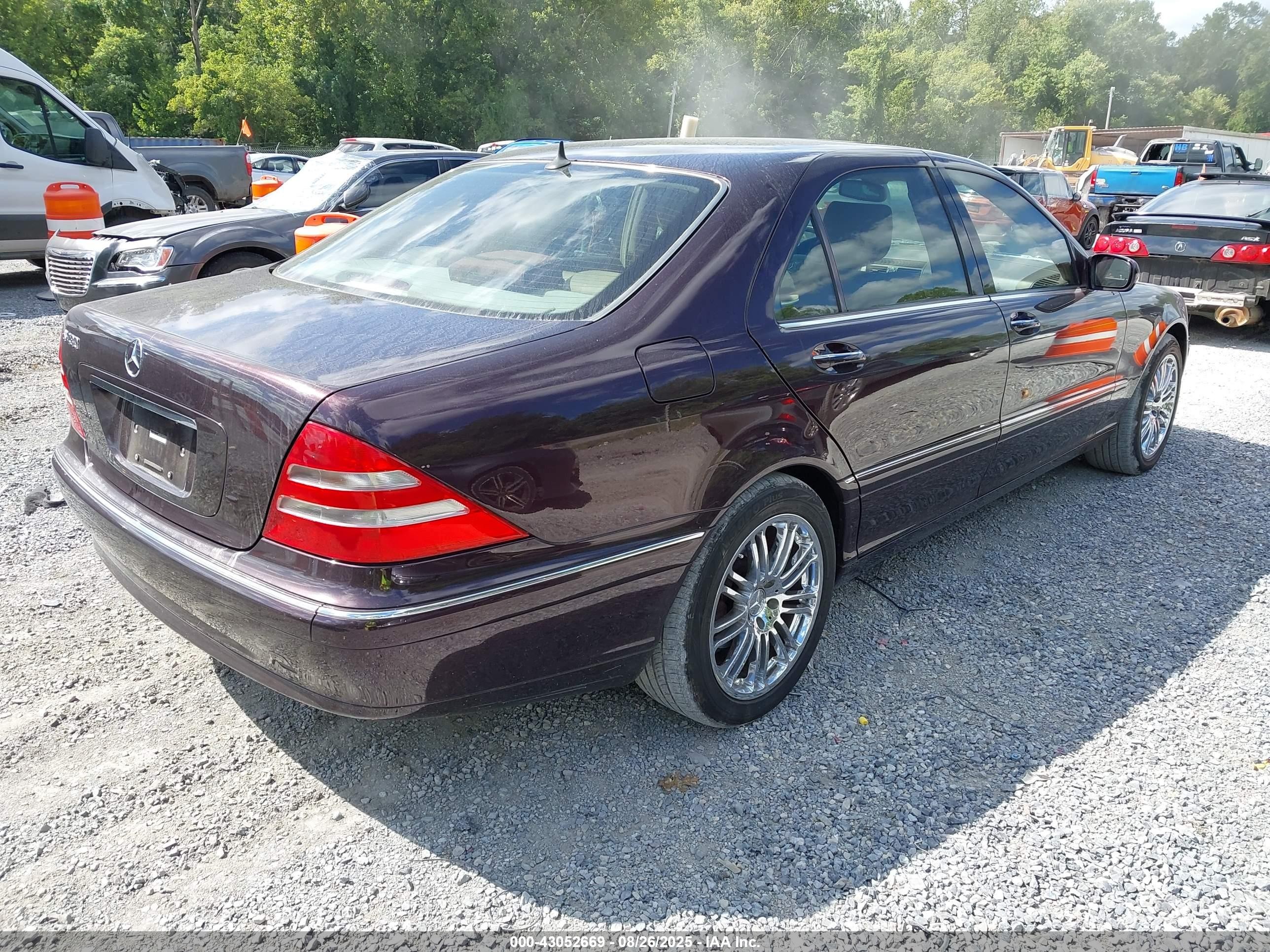 2000 Mercedes-benz S 430   Purple vin: WDBNG70J8YA007057