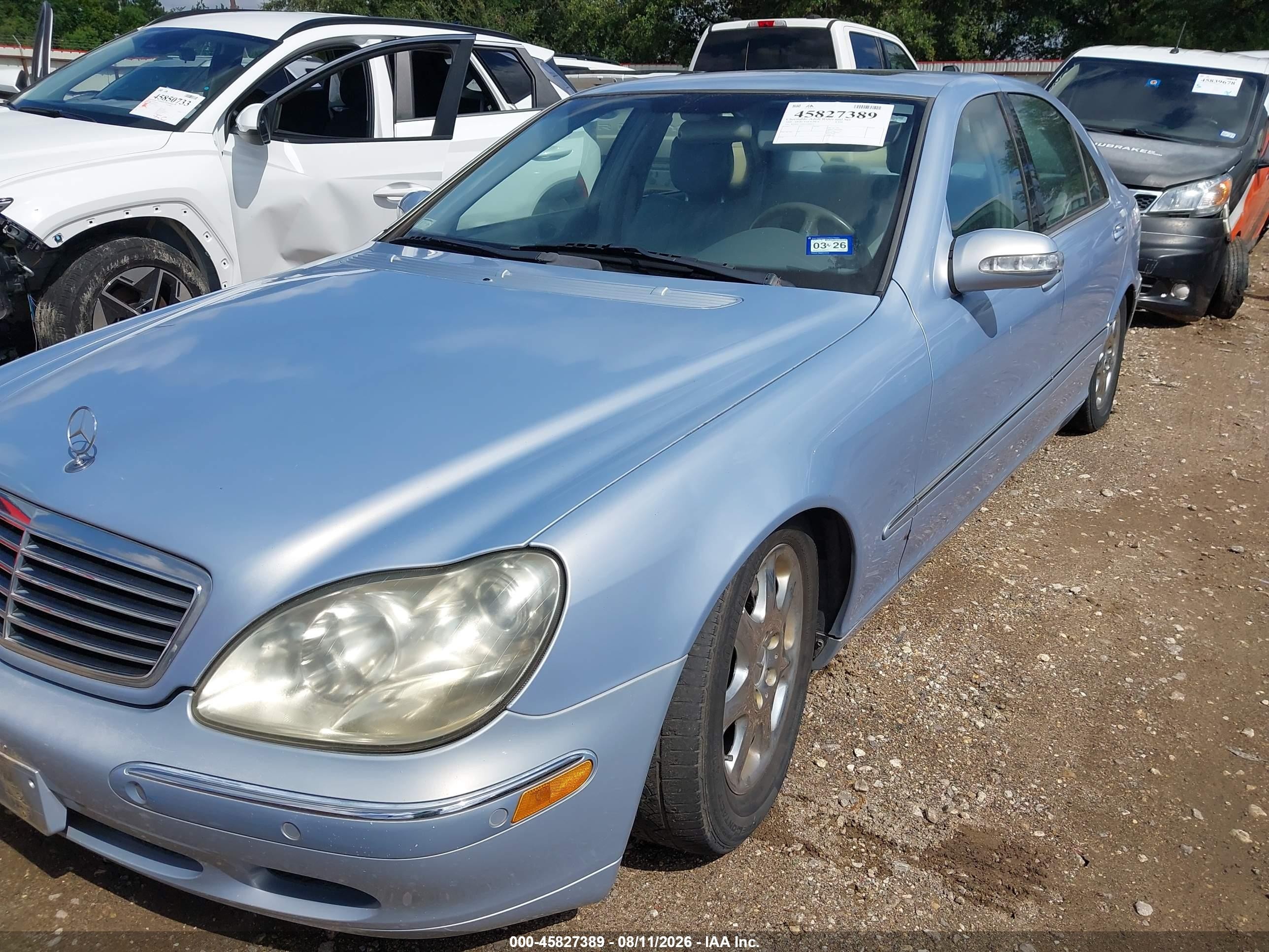 2000 Mercedes-benz S 430   Blue vin: WDBNG70J8YA088819
