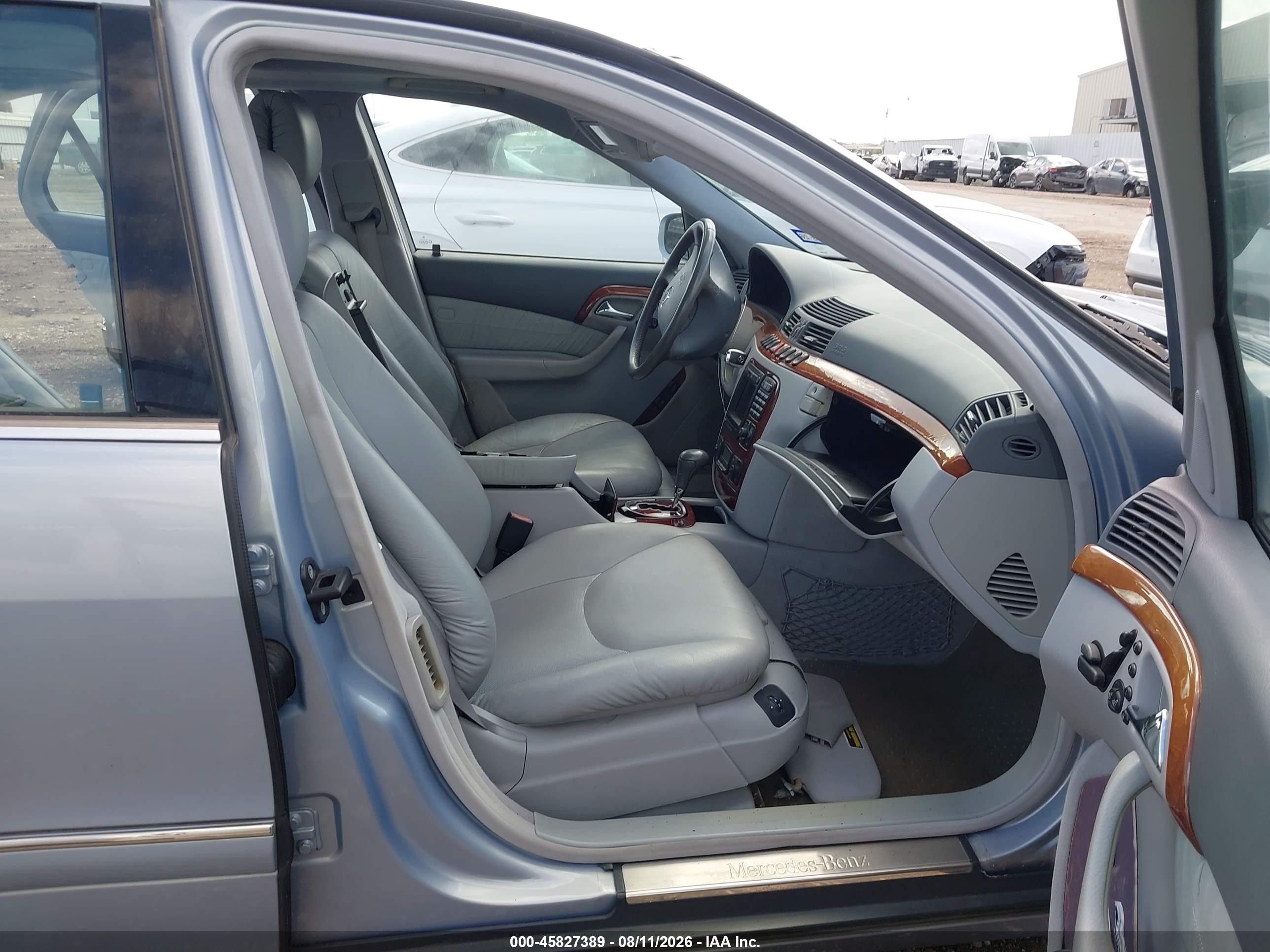 2000 Mercedes-benz S 430   Blue vin: WDBNG70J8YA088819