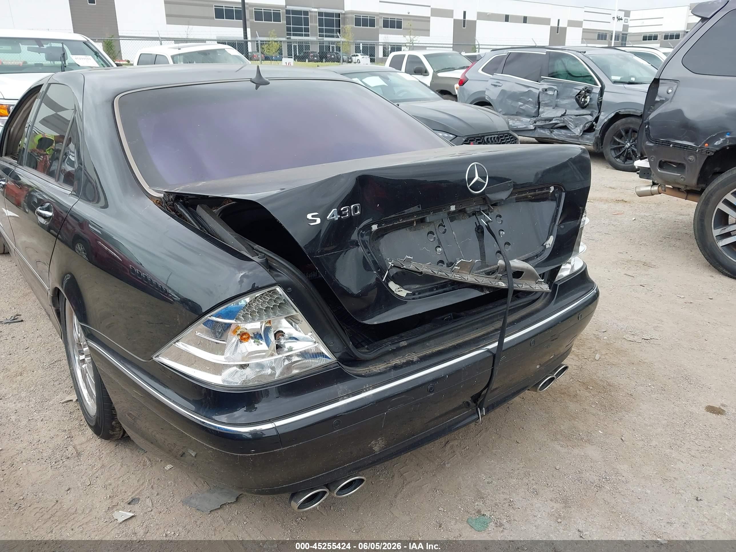 2001 Mercedes-benz S 430 Black vin: WDBNG70J91A193178