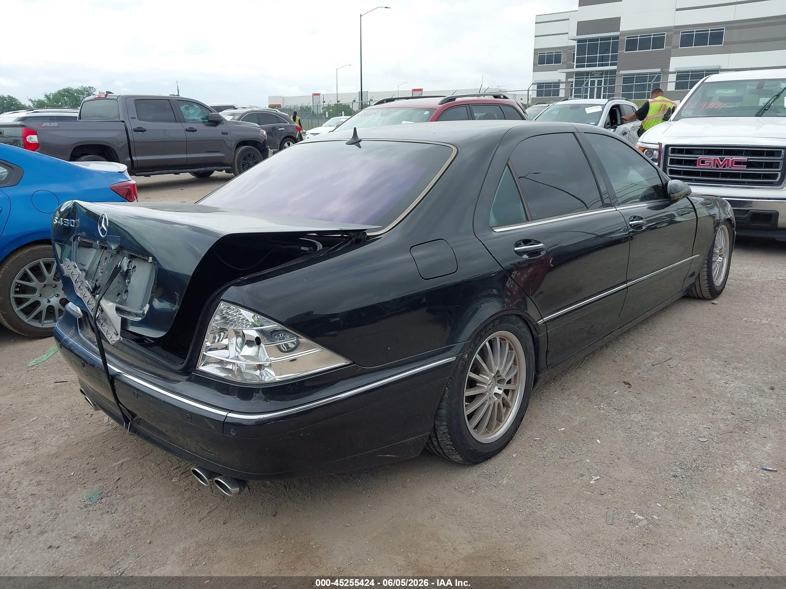 2001 Mercedes-benz S 430 Black vin: WDBNG70J91A193178