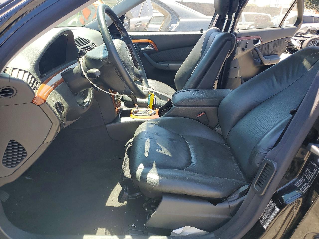 2002 Mercedes-benz S 430 Black vin: WDBNG70J92A254014