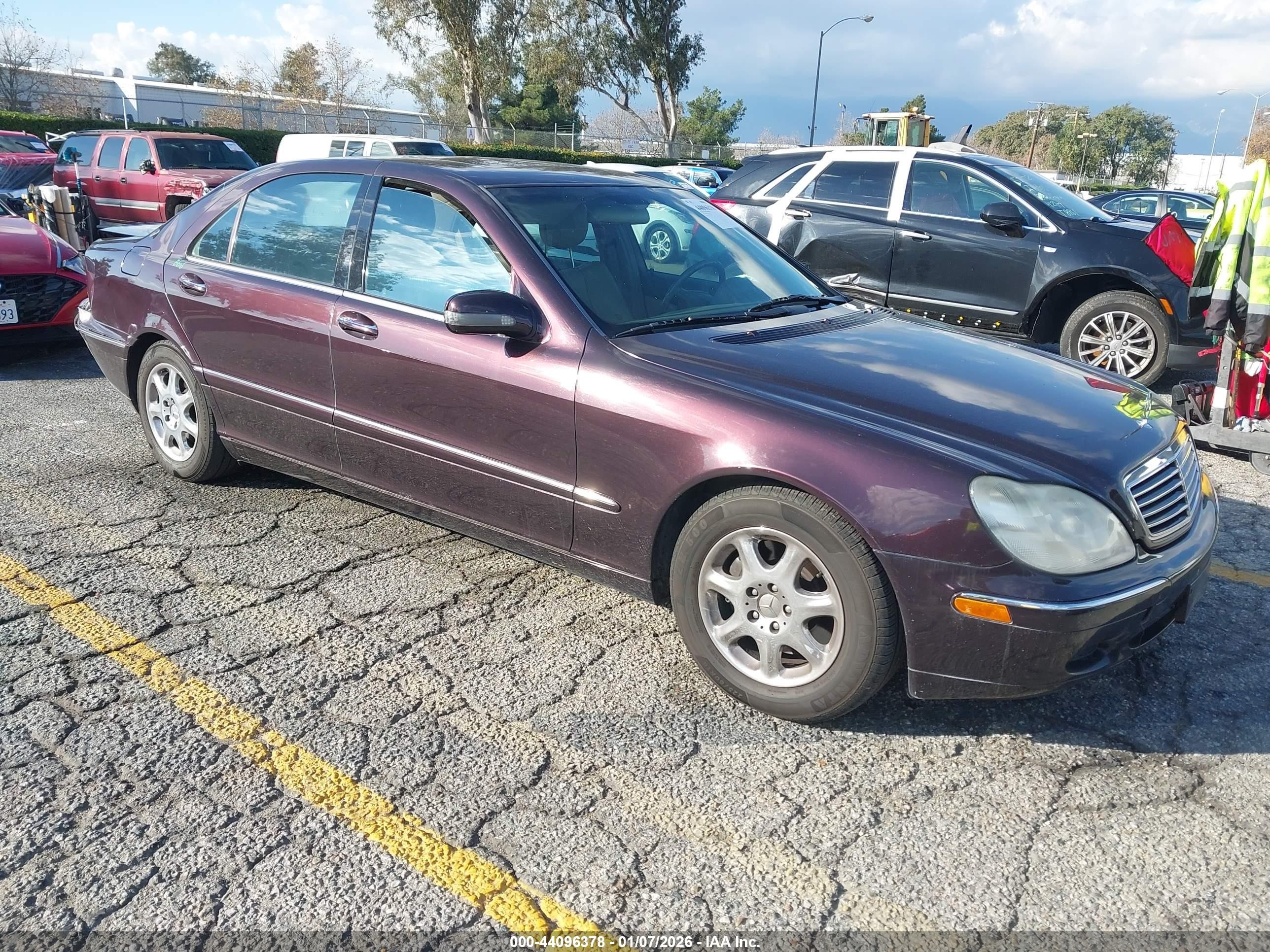 2000 Mercedes-benz S 430   Purple vin: WDBNG70J9YA089445