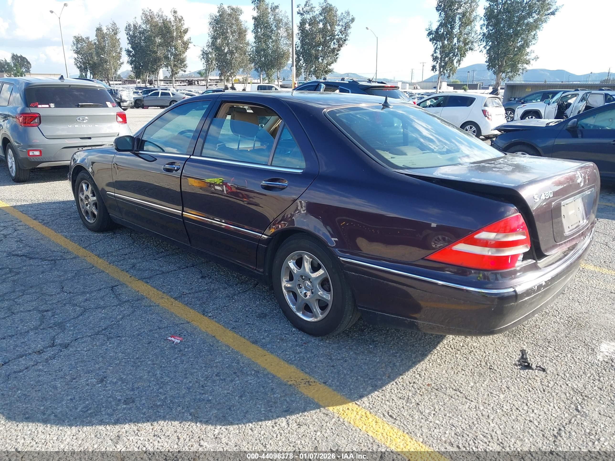 2000 Mercedes-benz S 430   Purple vin: WDBNG70J9YA089445