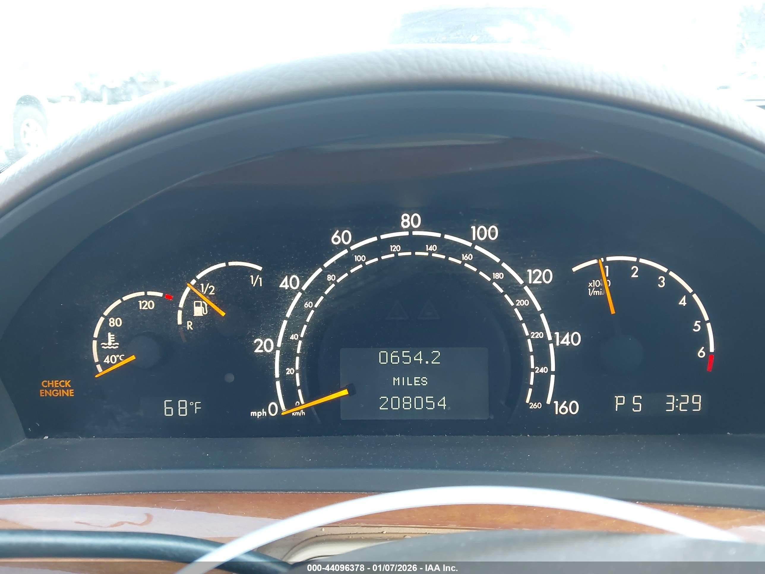 2000 Mercedes-benz S 430   Purple vin: WDBNG70J9YA089445
