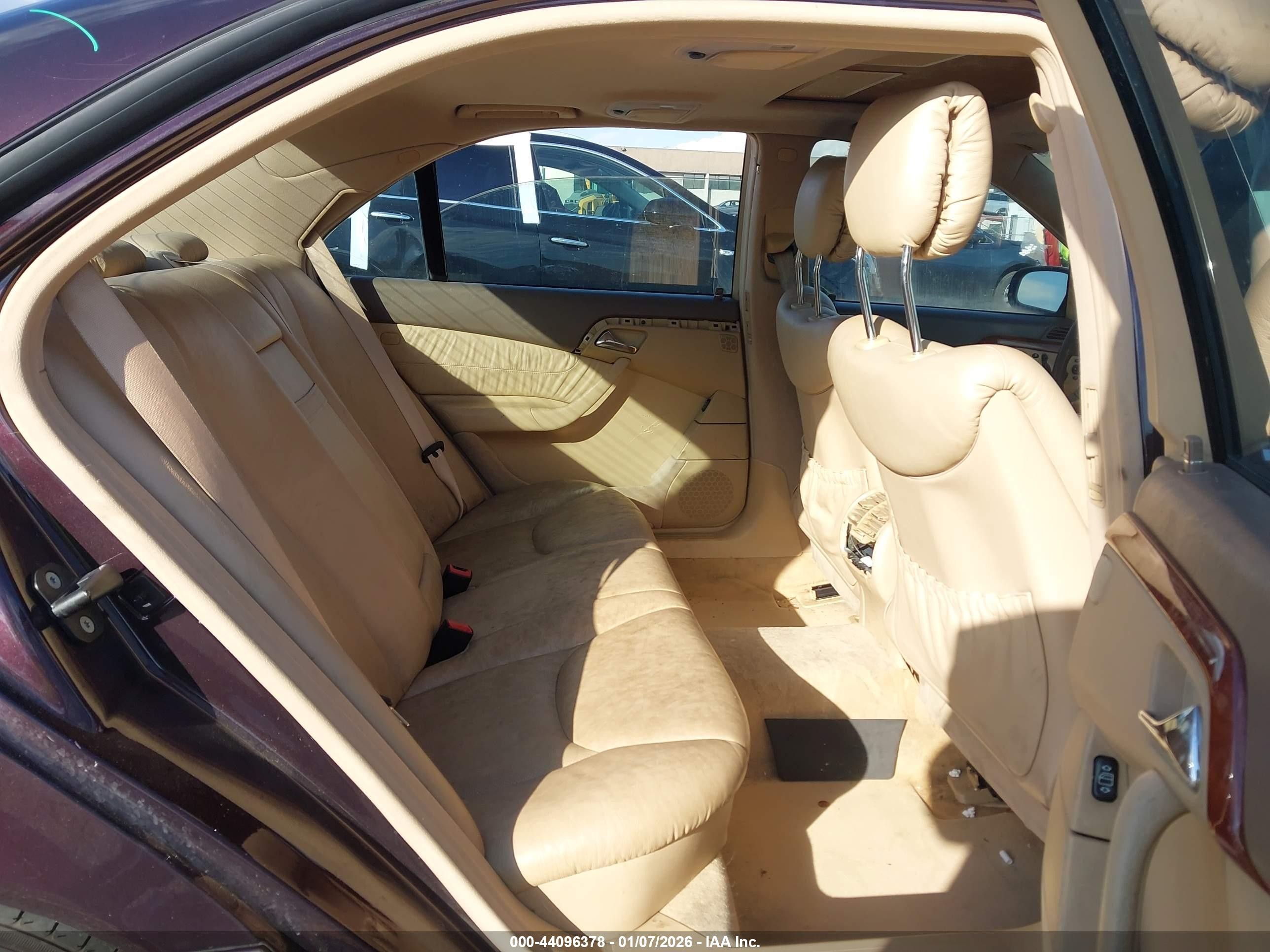 2000 Mercedes-benz S 430   Purple vin: WDBNG70J9YA089445