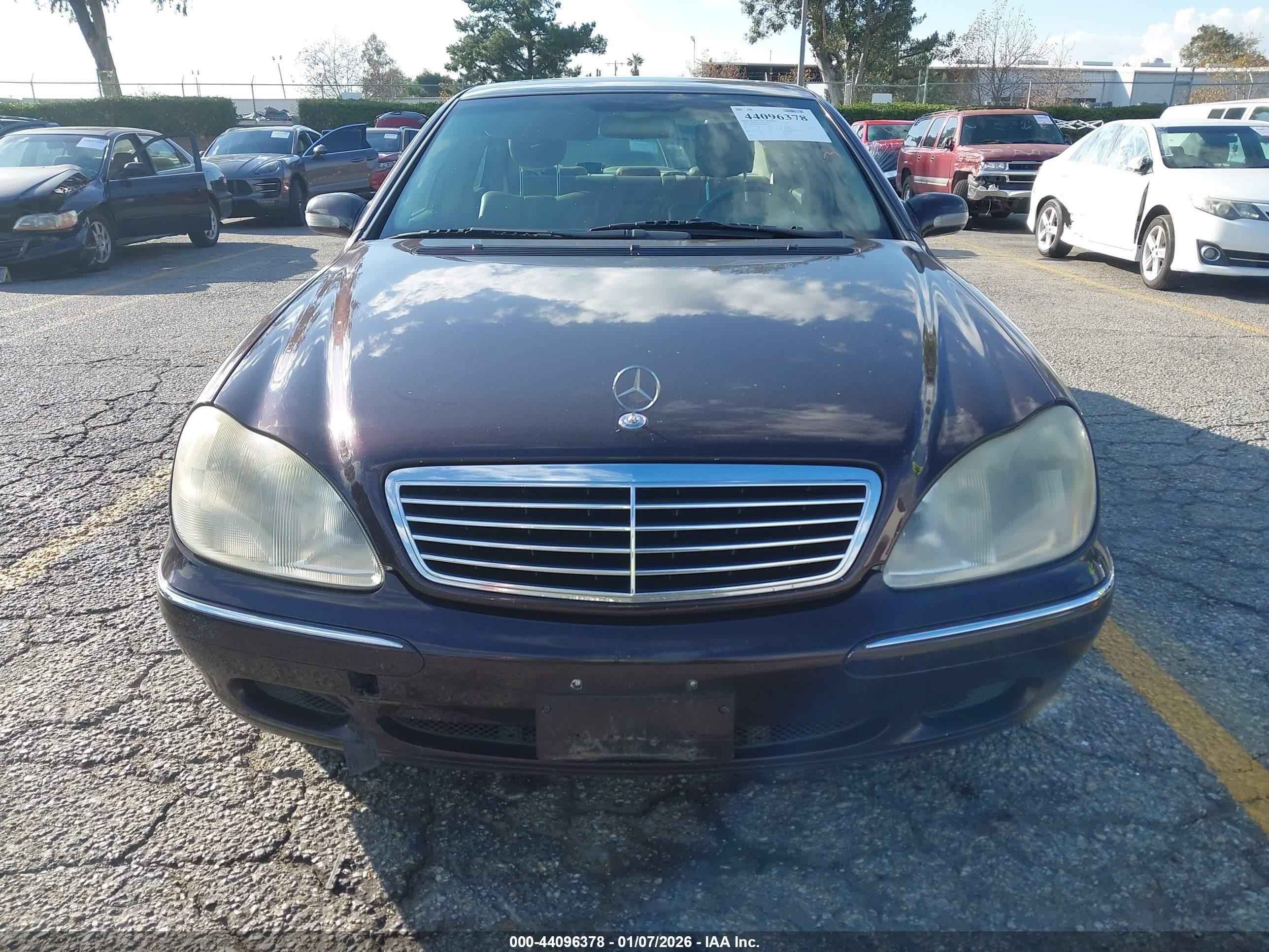2000 Mercedes-benz S 430   Purple vin: WDBNG70J9YA089445