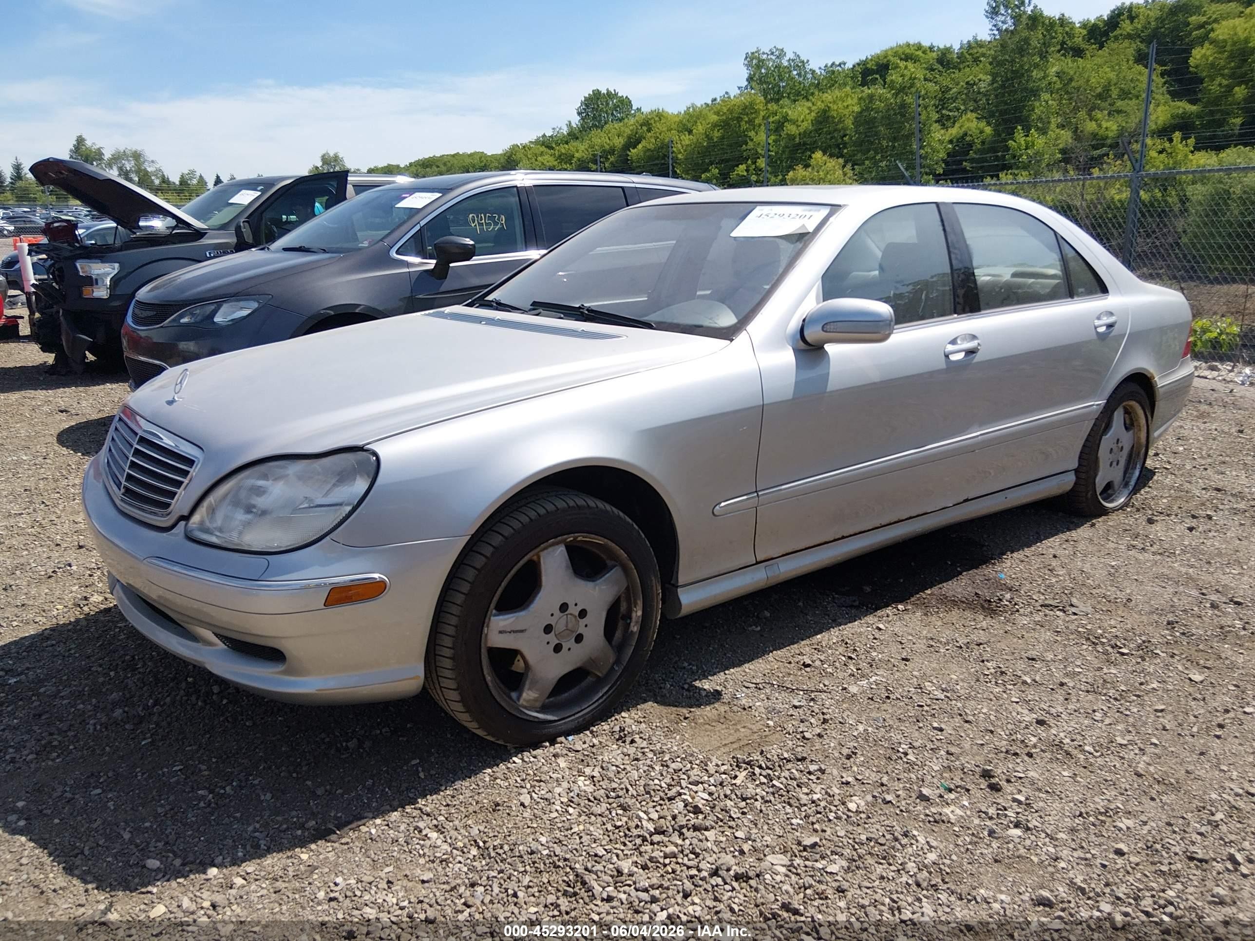 2001 Mercedes-benz S 430   Silver vin: WDBNG70JX1A152445