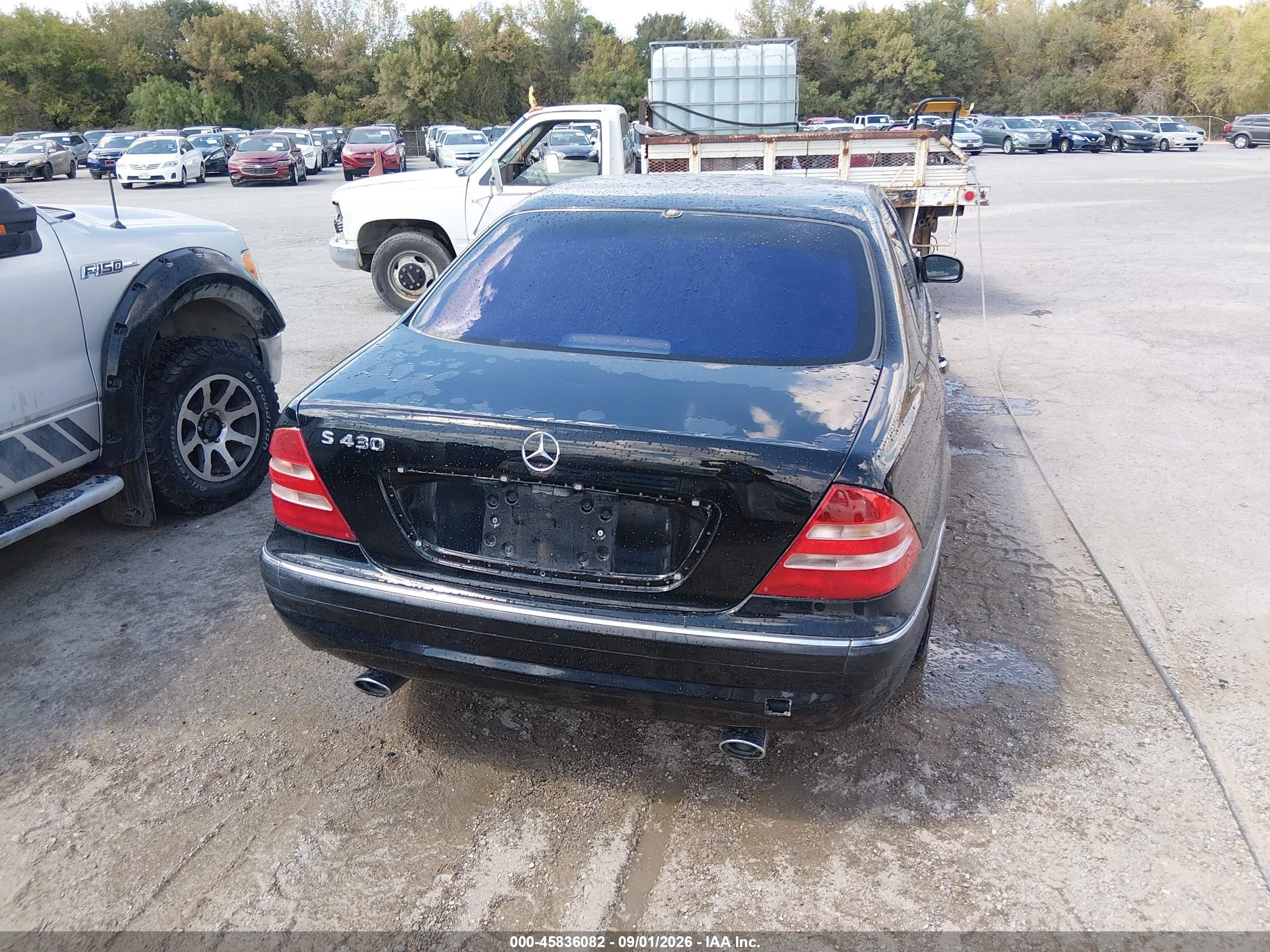 2002 Mercedes-benz S 430   Black vin: WDBNG70JX2A282792