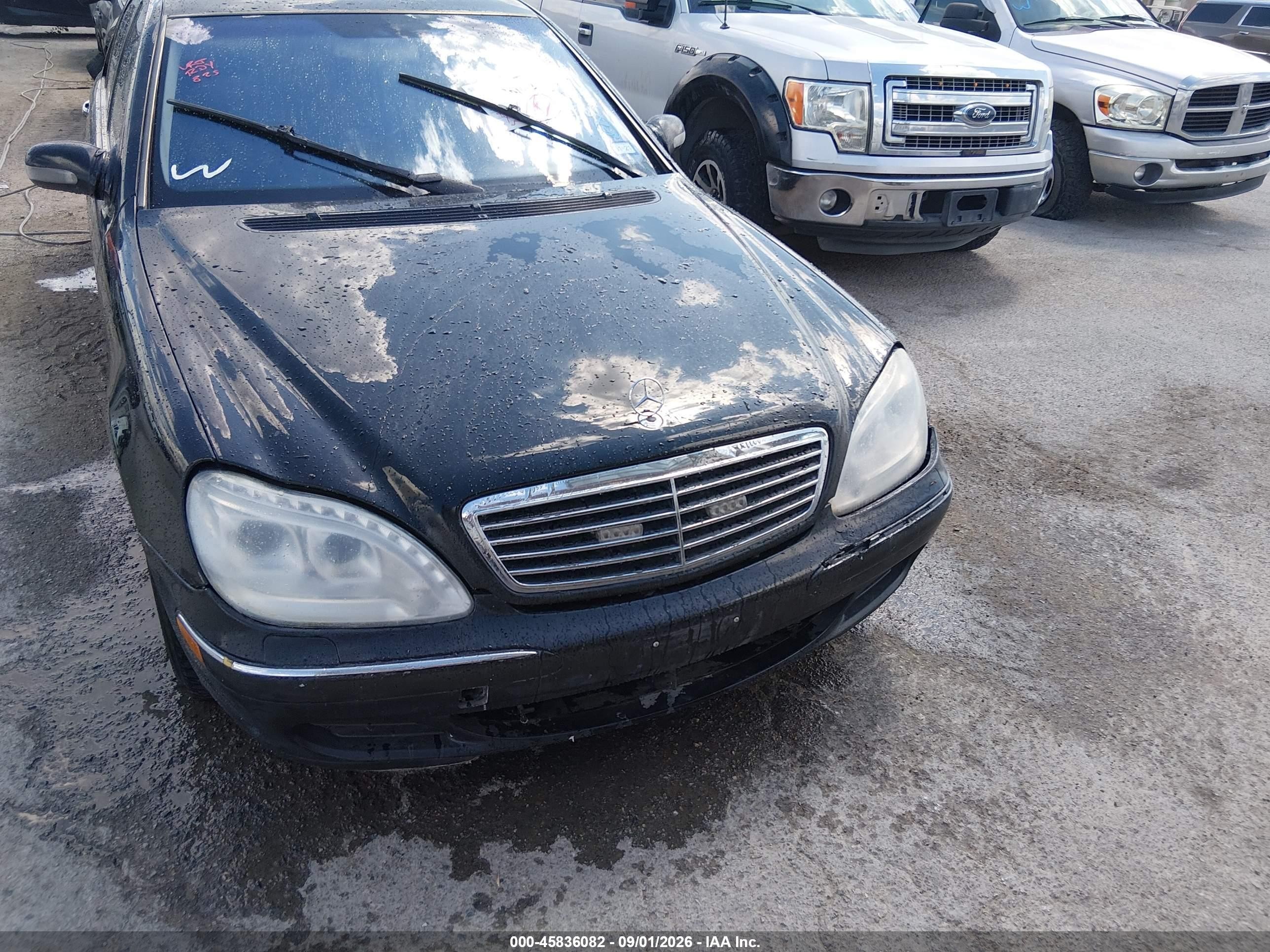 2002 Mercedes-benz S 430   Black vin: WDBNG70JX2A282792