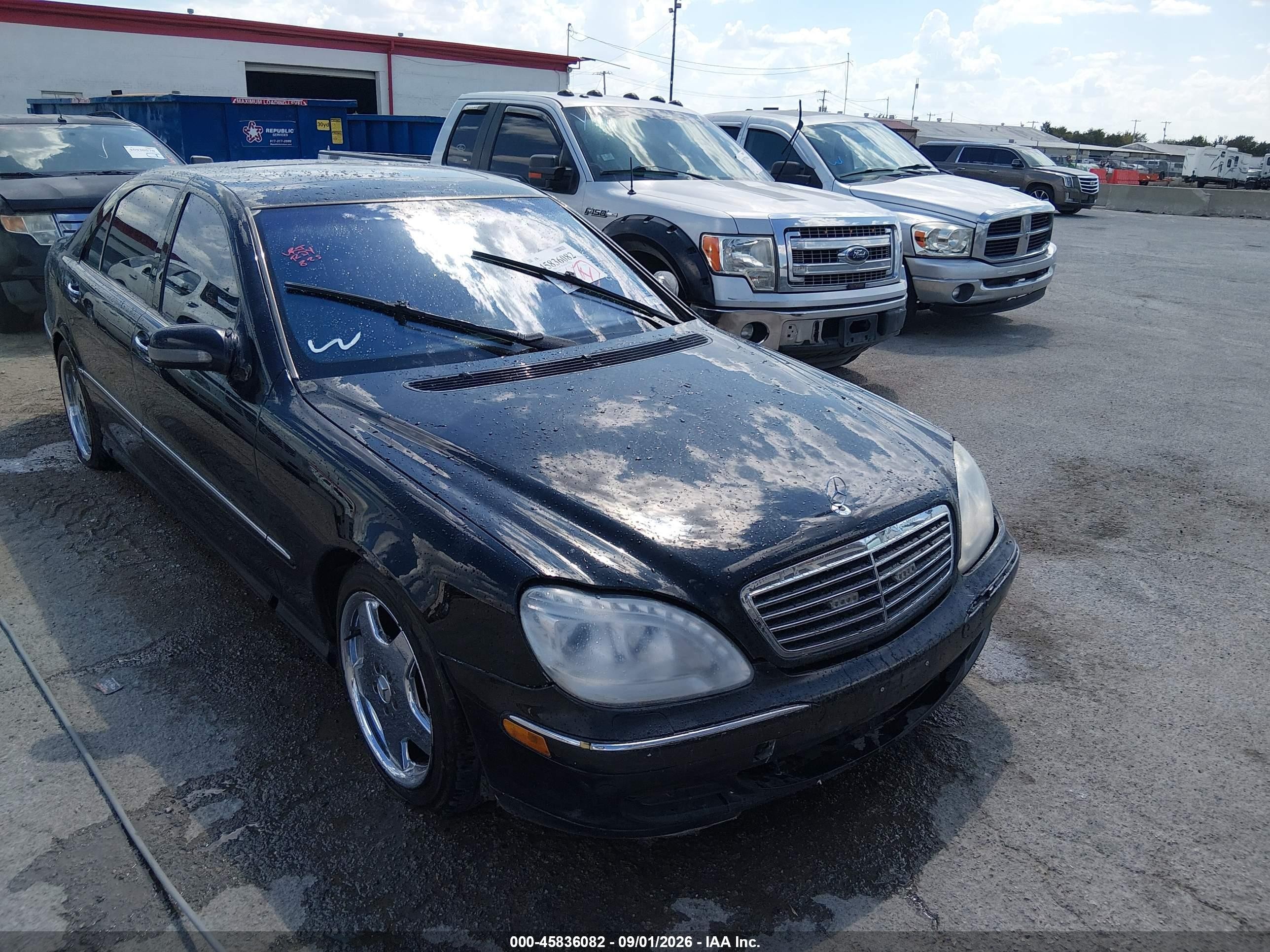 2002 Mercedes-benz S 430   Black vin: WDBNG70JX2A282792