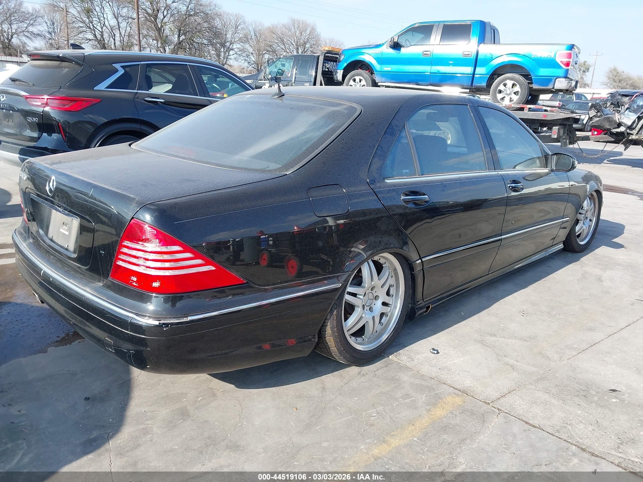2003 Mercedes-benz S 430   Black vin: WDBNG70JX3A374972