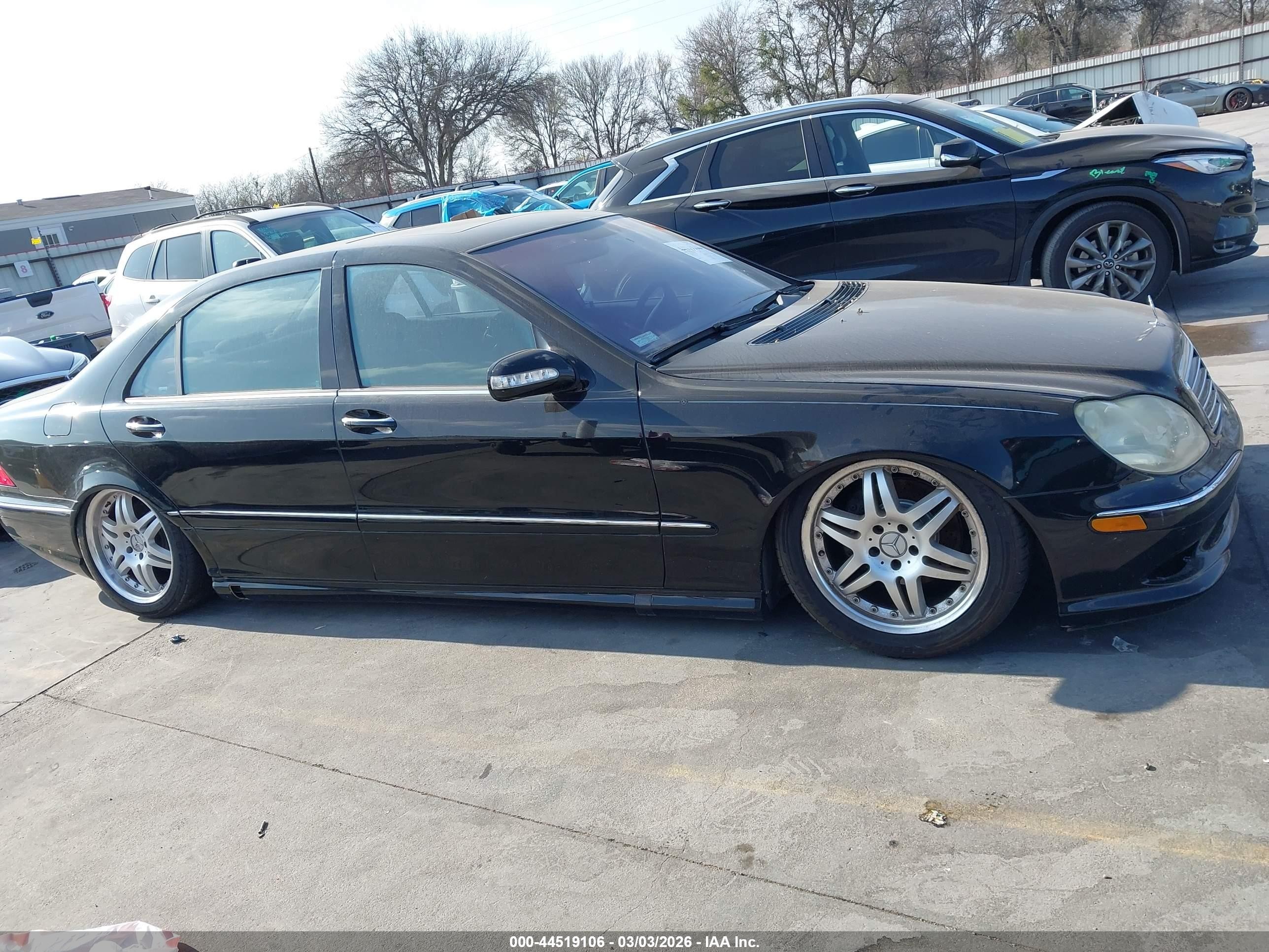 2003 Mercedes-benz S 430   Black vin: WDBNG70JX3A374972