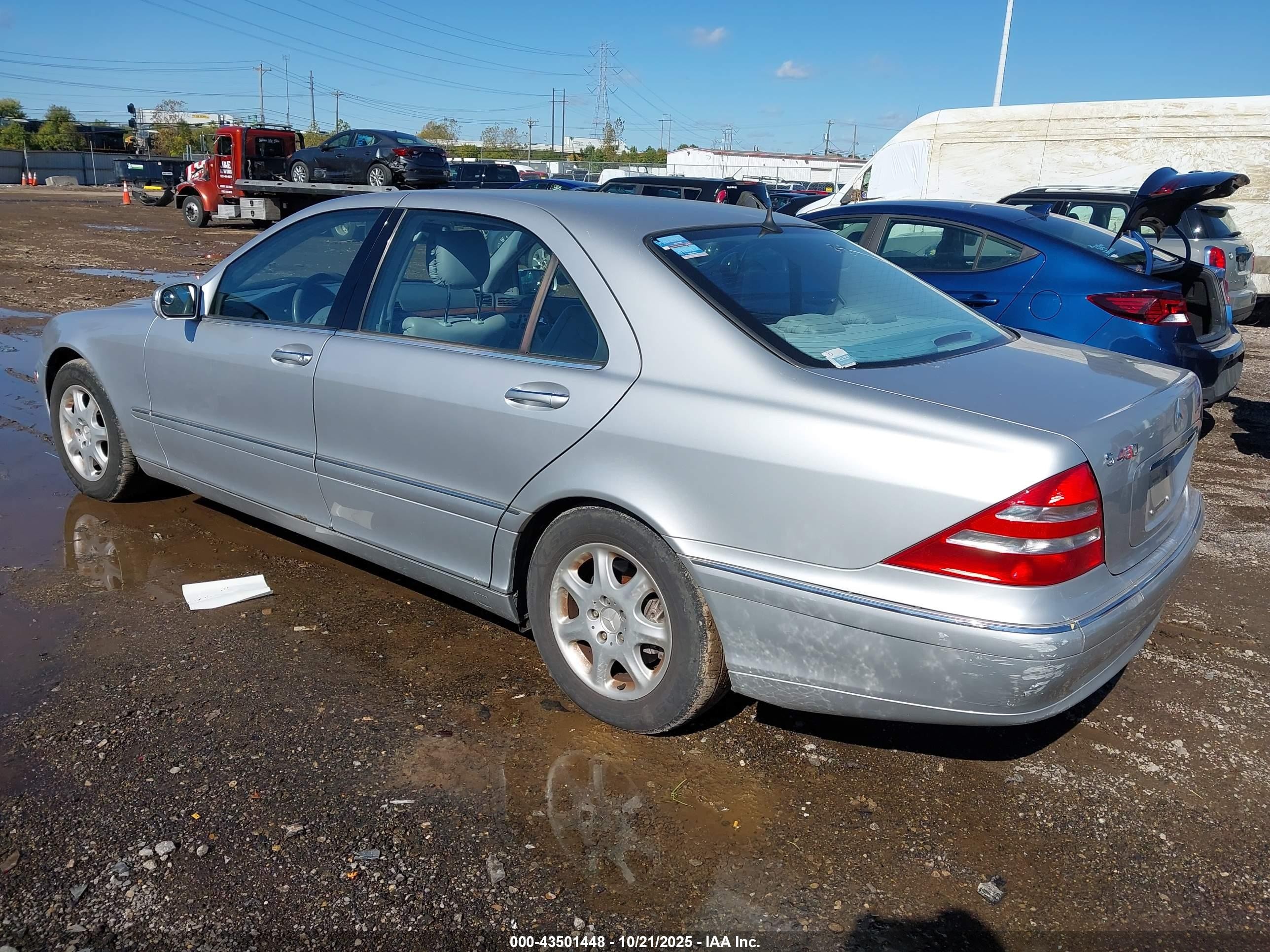 2000 Mercedes-benz S 430   Серебряный vin: WDBNG70JXYA115261