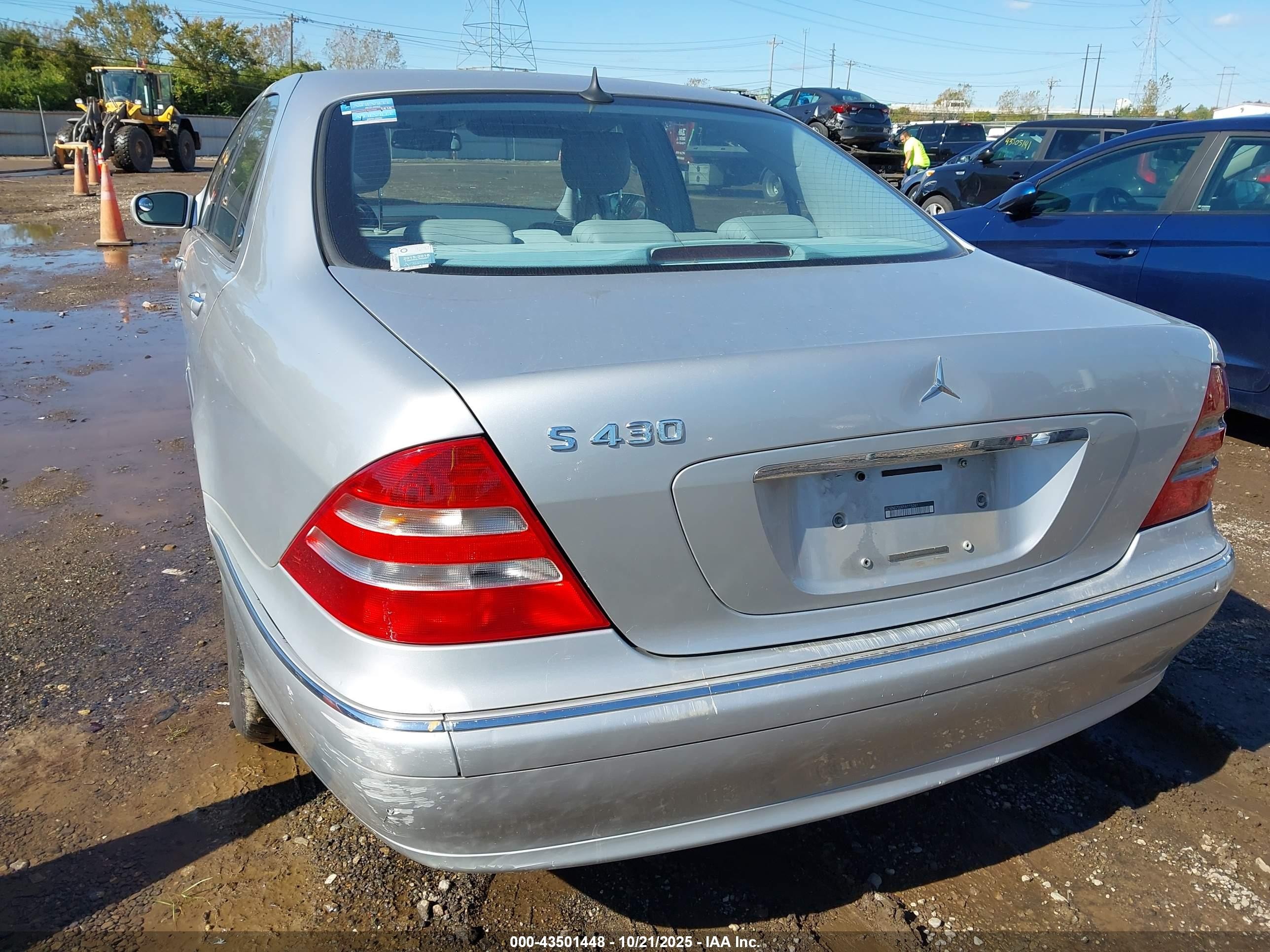 2000 Mercedes-benz S 430   Серебряный vin: WDBNG70JXYA115261
