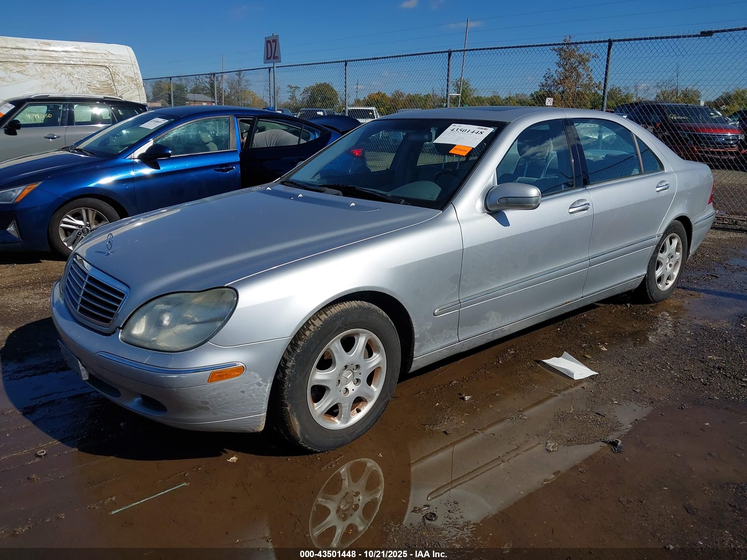 2000 Mercedes-benz S 430   Серебряный vin: WDBNG70JXYA115261