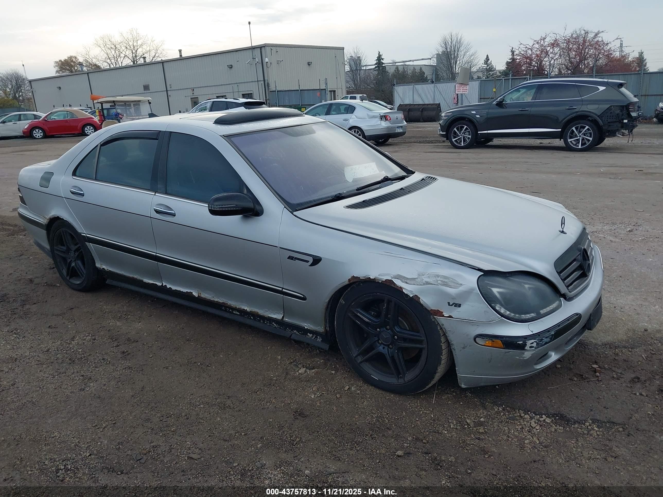 2000 Mercedes-benz S 430   Silver vin: WDBNG70JXYA121433