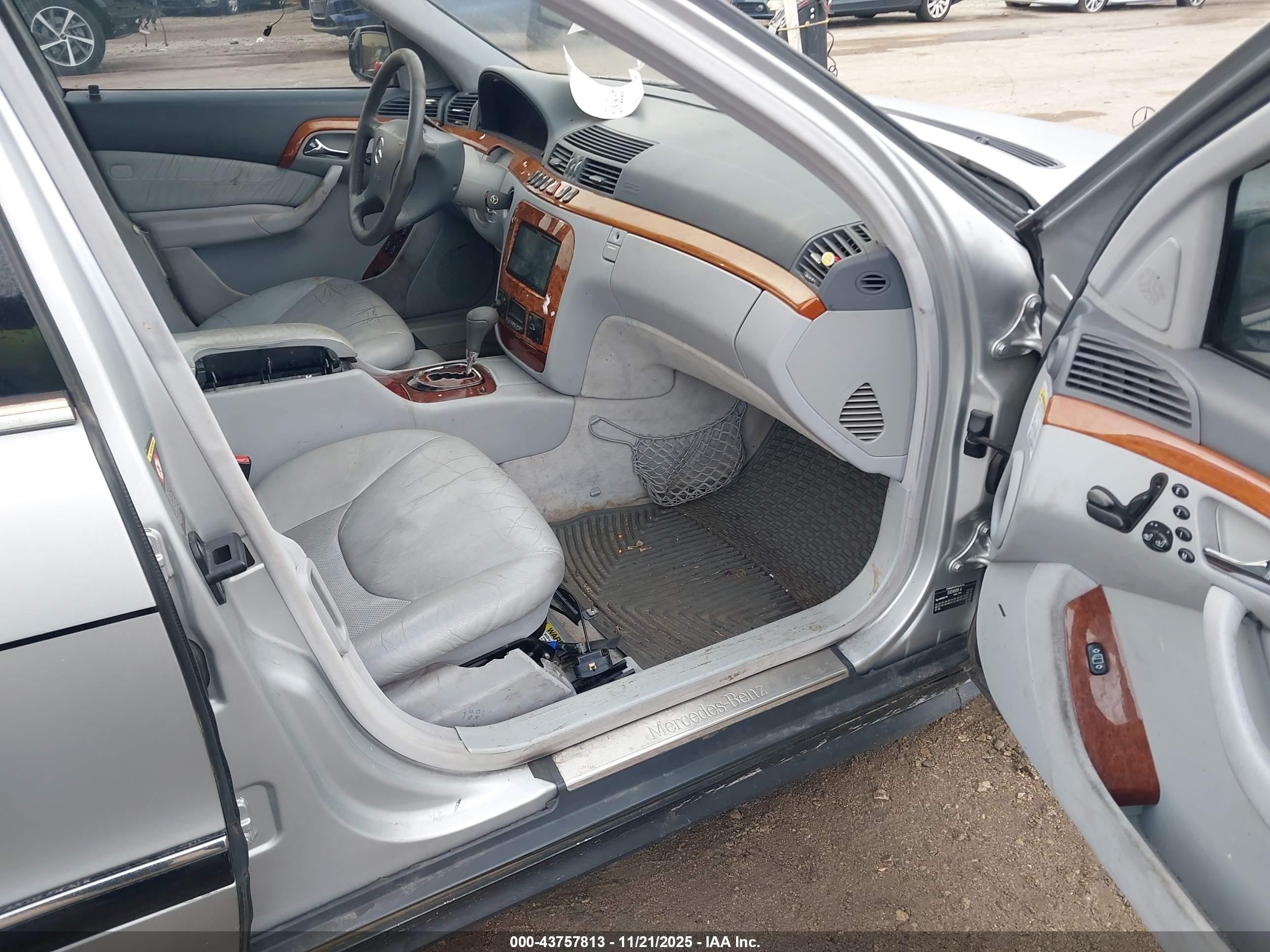 2000 Mercedes-benz S 430   Silver vin: WDBNG70JXYA121433