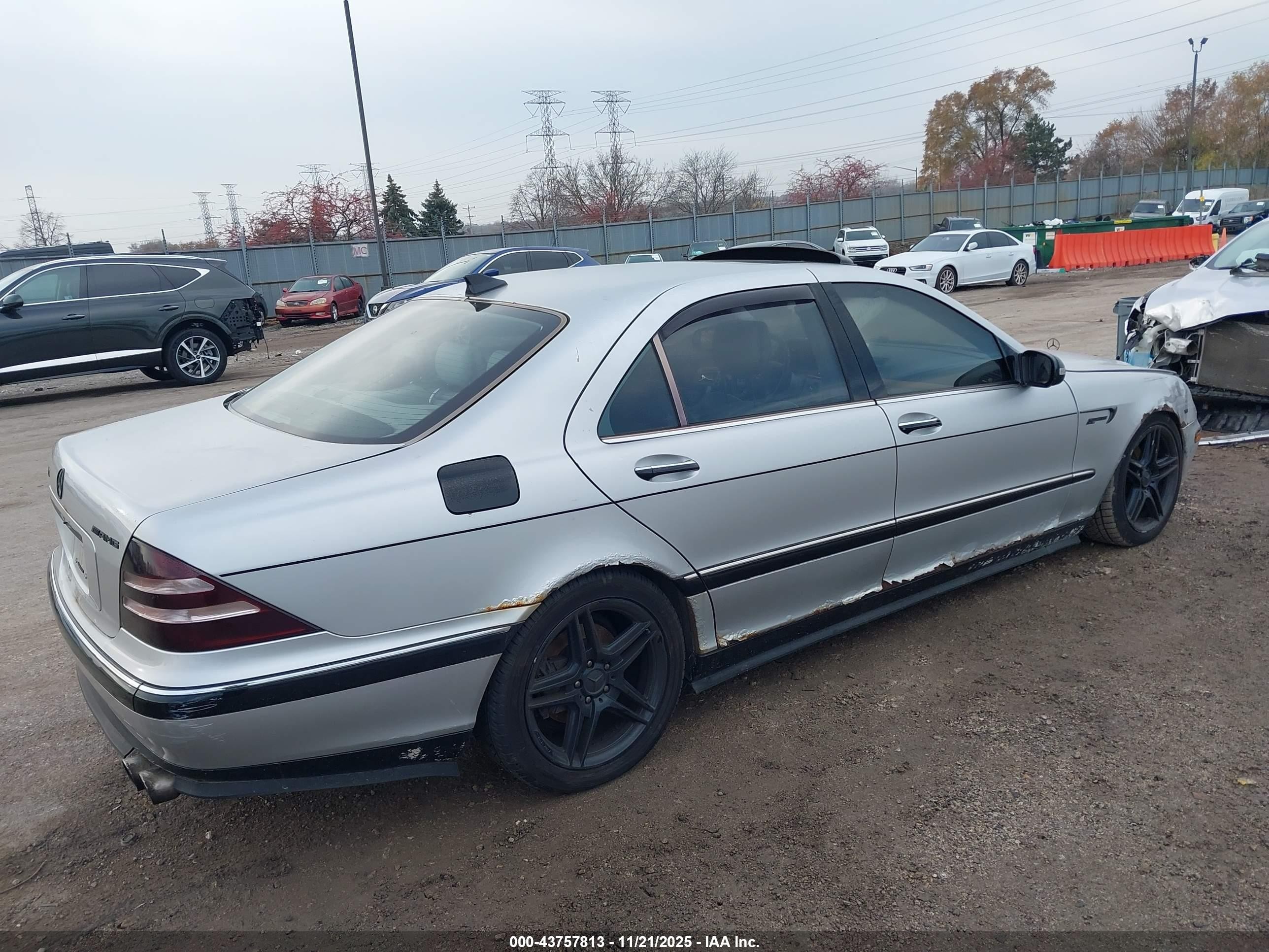 2000 Mercedes-benz S 430   Silver vin: WDBNG70JXYA121433