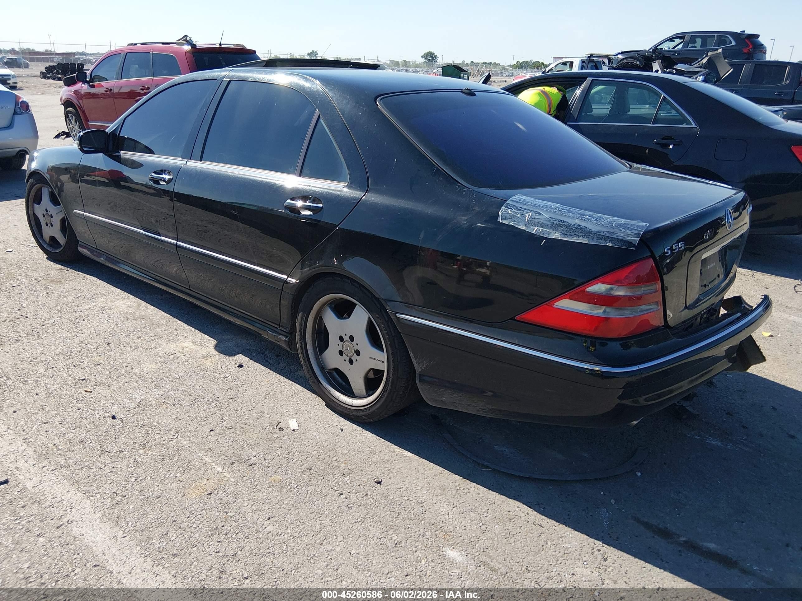 2002 Mercedes-benz S 55 Amg   Black vin: WDBNG73J02A254205