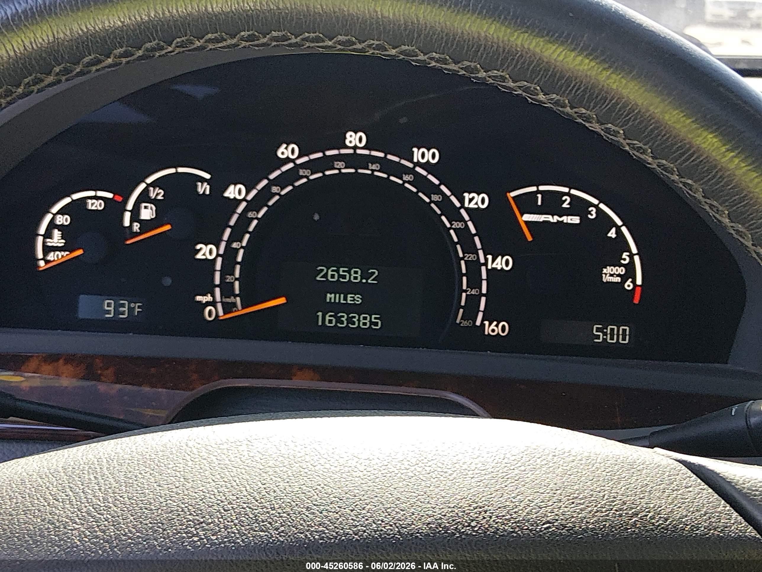 2002 Mercedes-benz S 55 Amg   Black vin: WDBNG73J02A254205