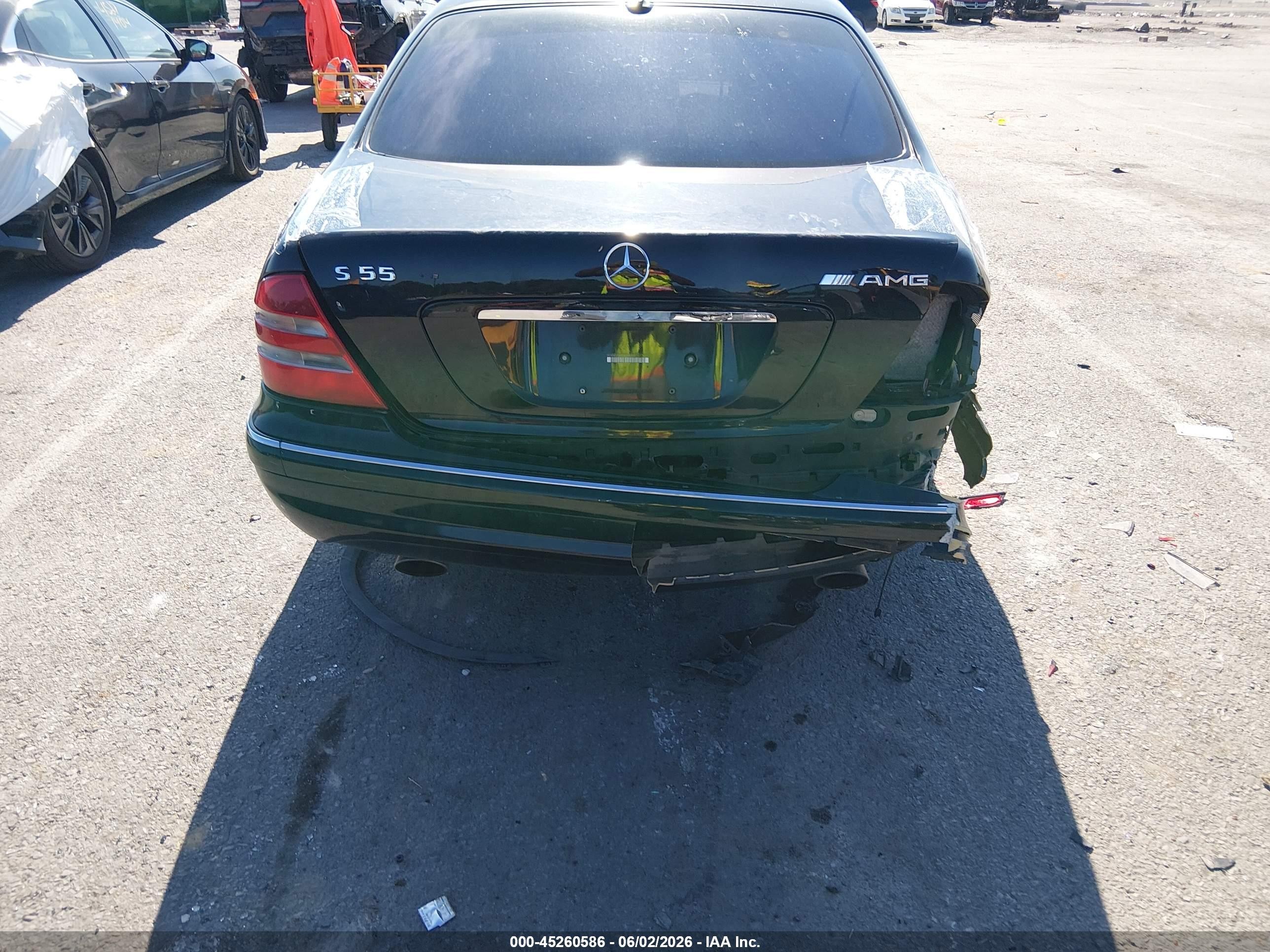 2002 Mercedes-benz S 55 Amg   Black vin: WDBNG73J02A254205