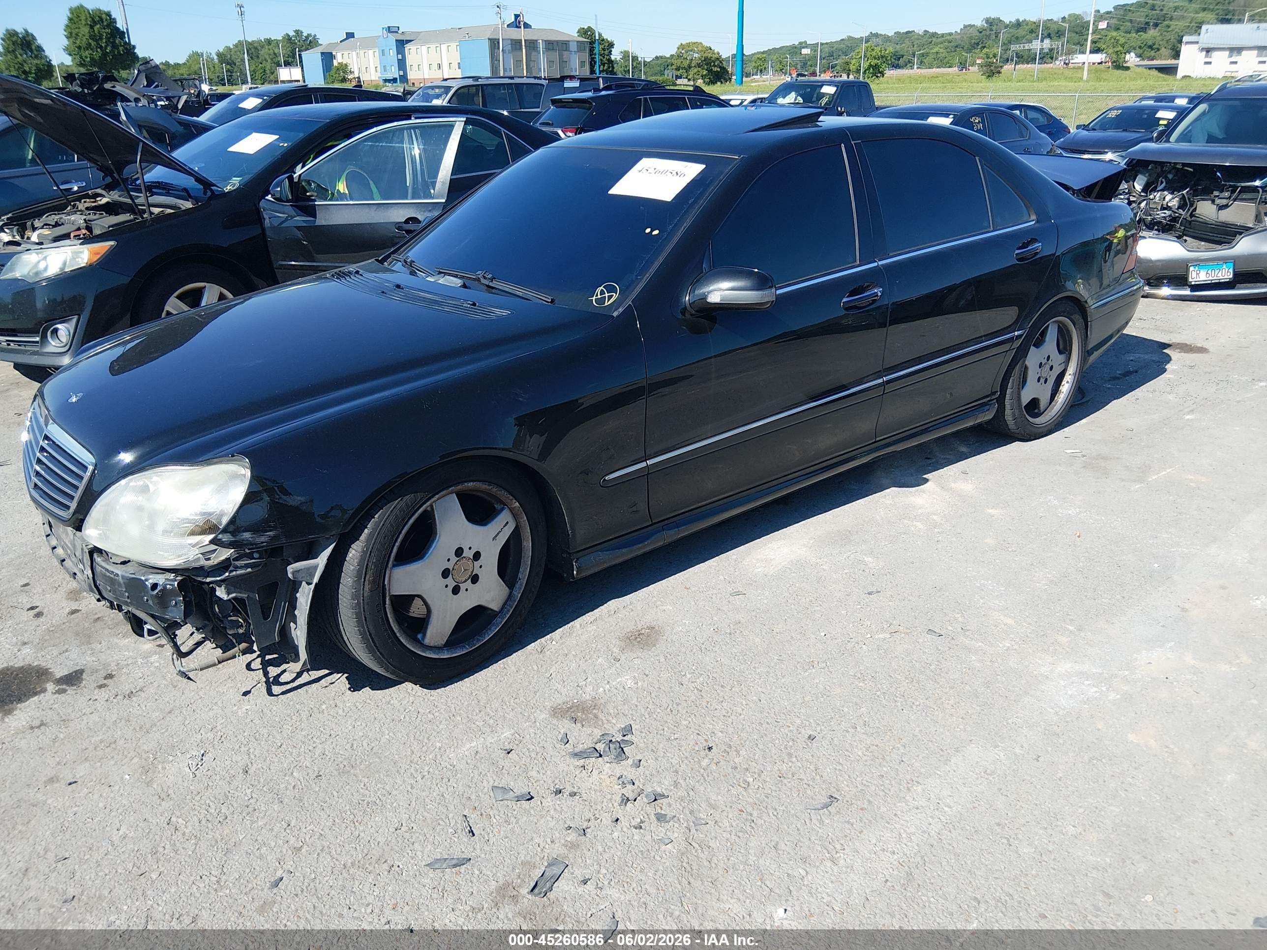 2002 Mercedes-benz S 55 Amg   Black vin: WDBNG73J02A254205