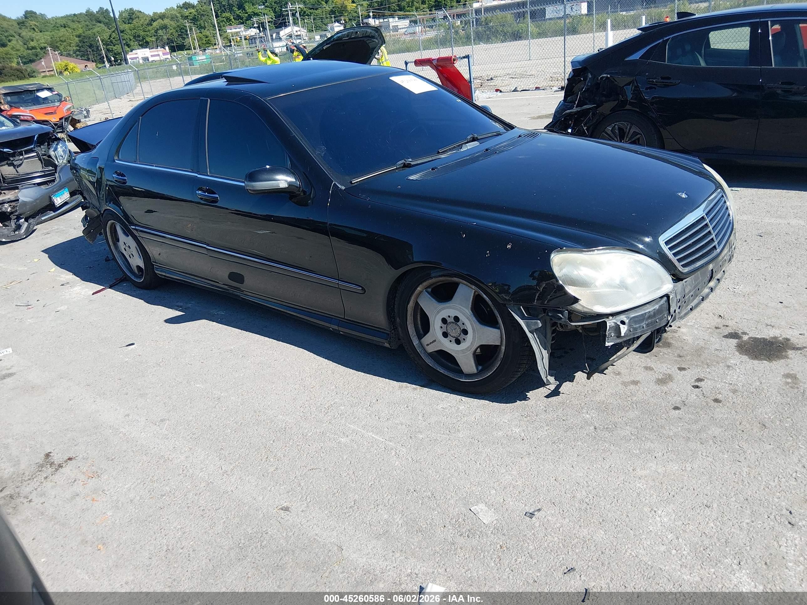 2002 Mercedes-benz S 55 Amg   Black vin: WDBNG73J02A254205