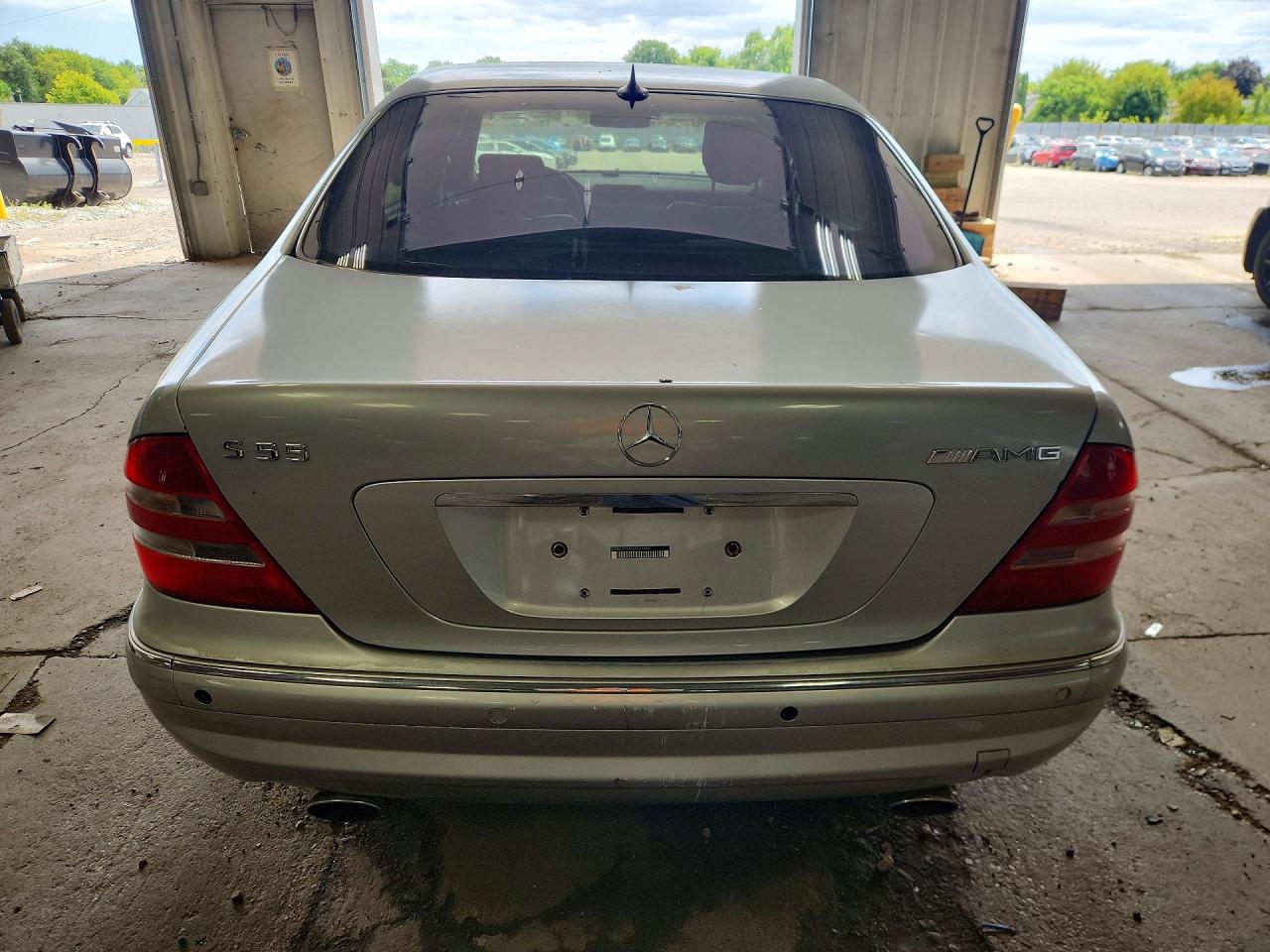 2002 Mercedes-benz S 55 Amg Silver vin: WDBNG73J22A251466