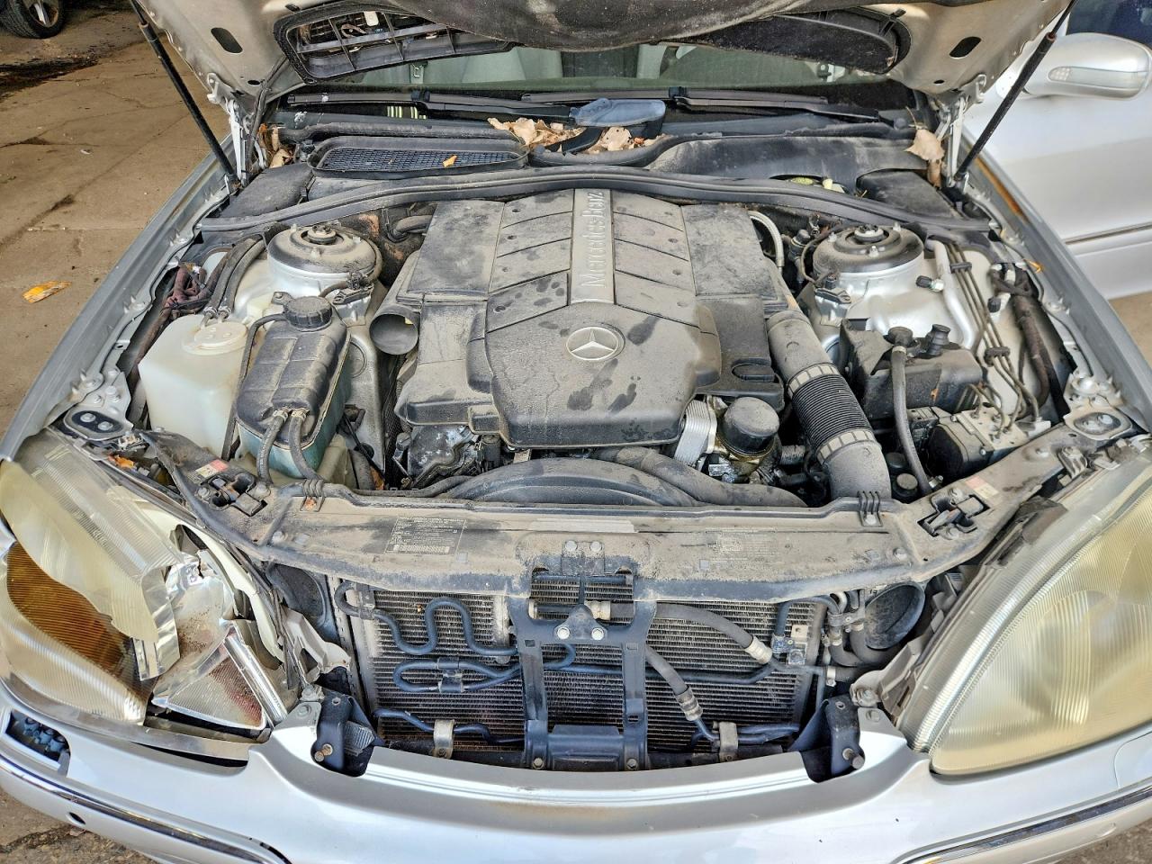 2002 Mercedes-benz S 55 Amg Silver vin: WDBNG73J22A251466