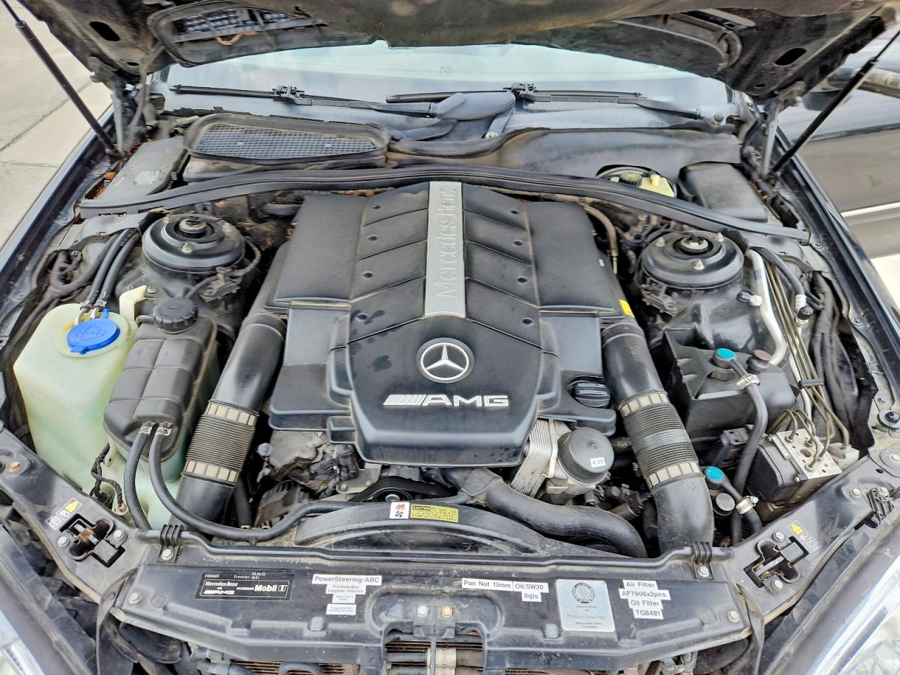 2002 Mercedes-benz S 55 Amg Black vin: WDBNG73J22A283639
