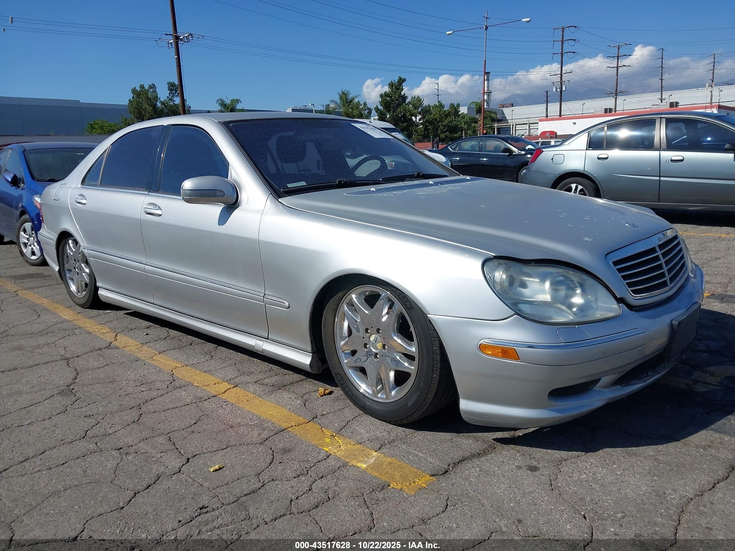 2002 Mercedes-benz S 55 Amg   Silver vin: WDBNG73J32A266378