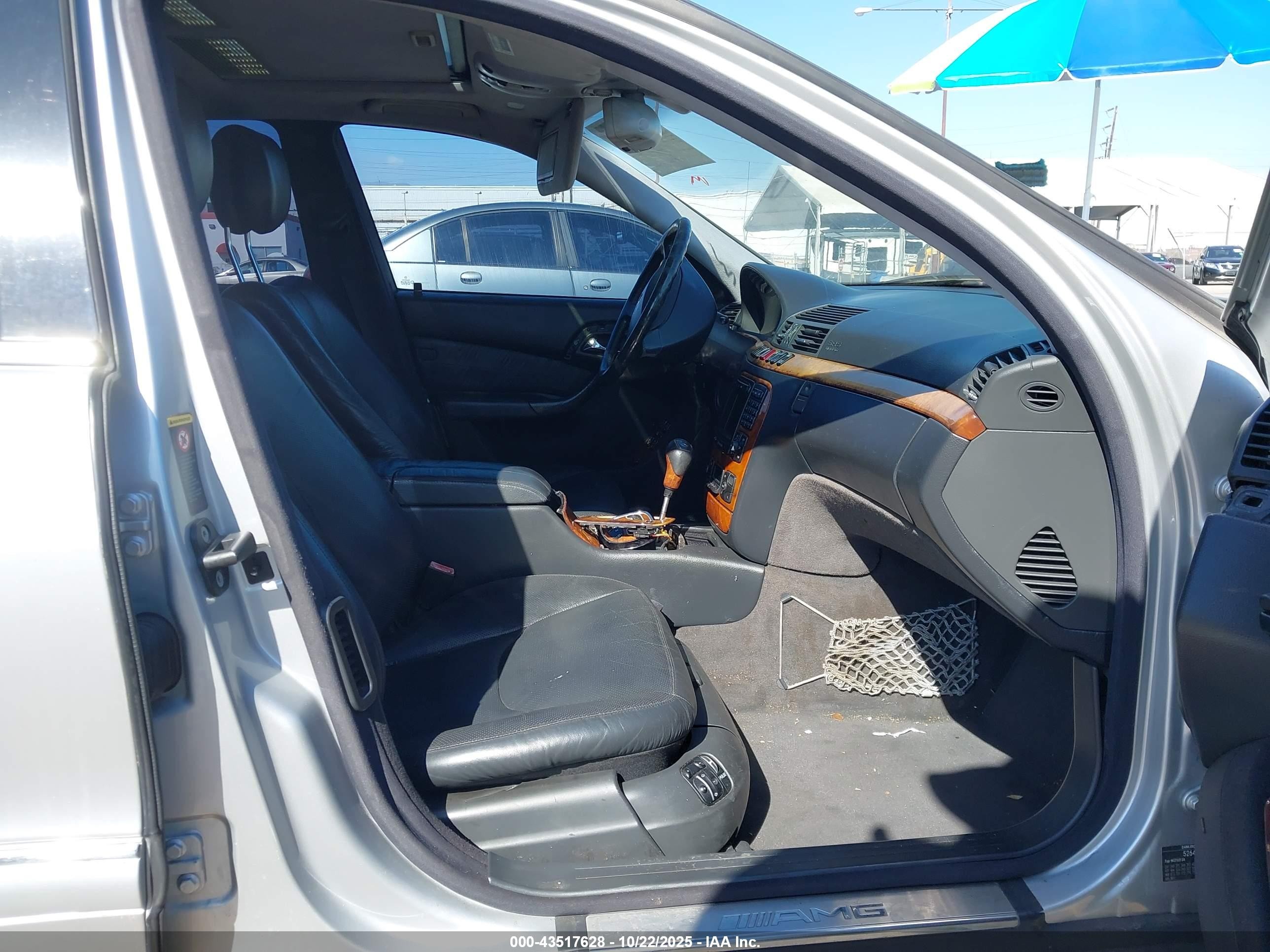 2002 Mercedes-benz S 55 Amg   Silver vin: WDBNG73J32A266378
