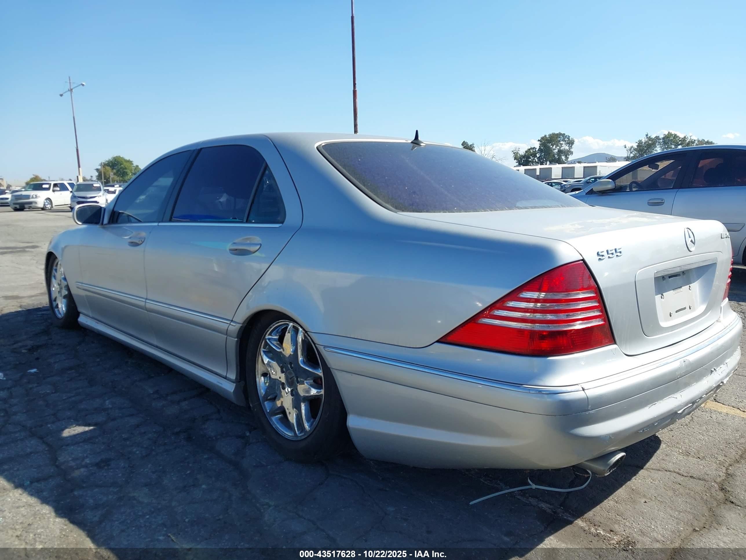 2002 Mercedes-benz S 55 Amg   Silver vin: WDBNG73J32A266378