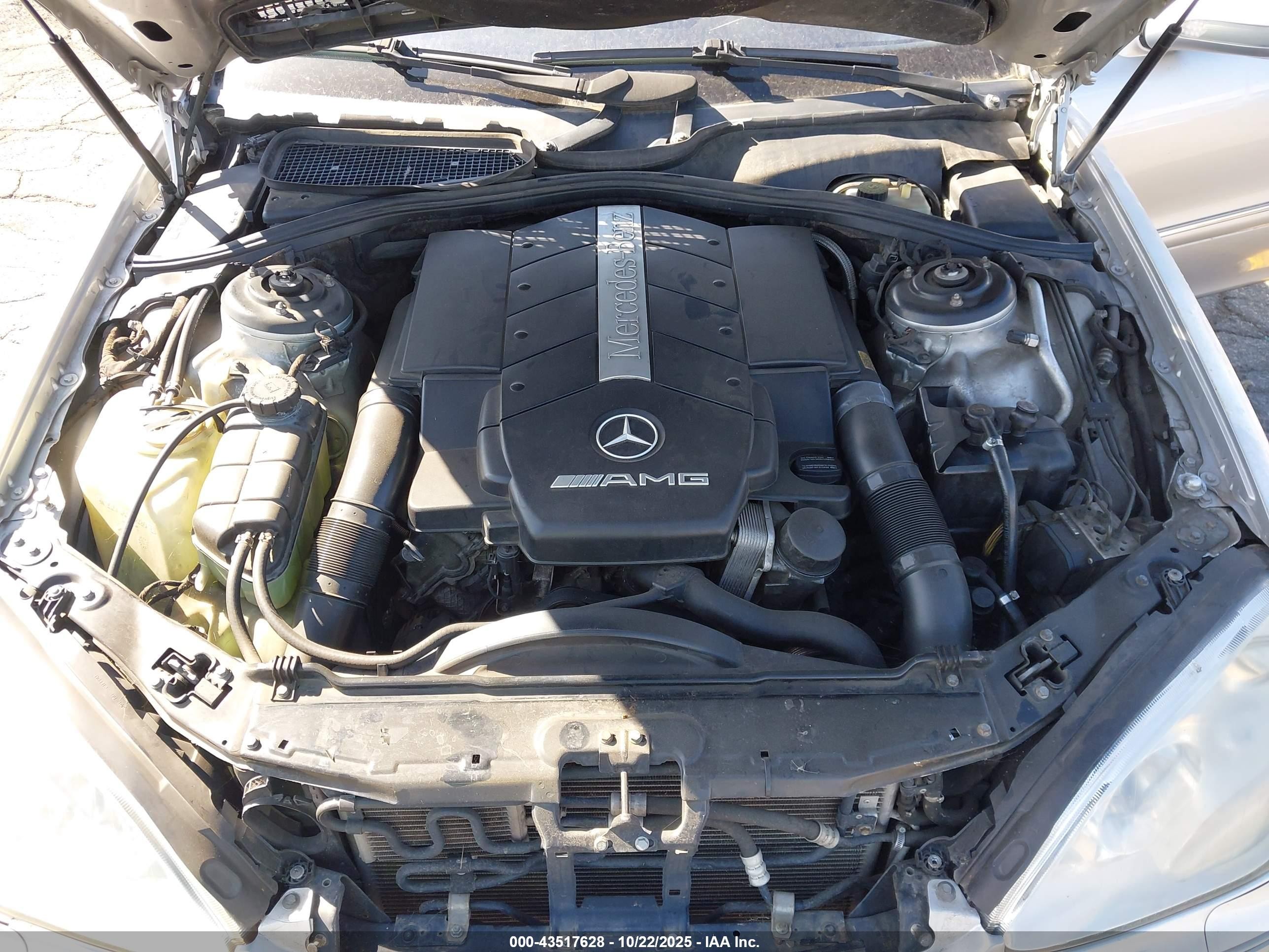 2002 Mercedes-benz S 55 Amg   Silver vin: WDBNG73J32A266378