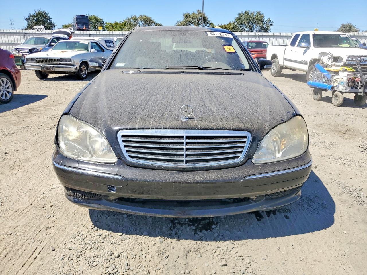 2002 Mercedes-benz S 55 Amg Black vin: WDBNG73J32A293676
