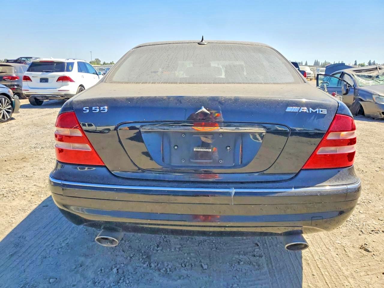 2002 Mercedes-benz S 55 Amg Black vin: WDBNG73J32A293676