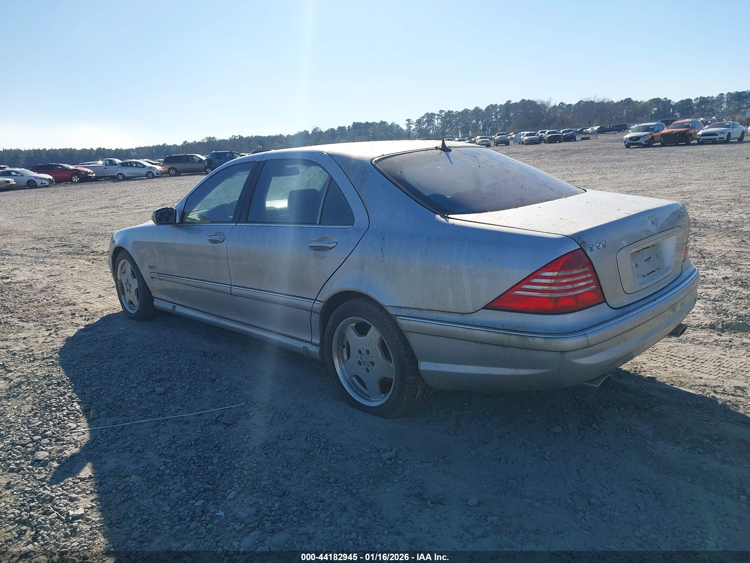 2002 Mercedes-benz S 55 Amg   Silver vin: WDBNG73J62A263703