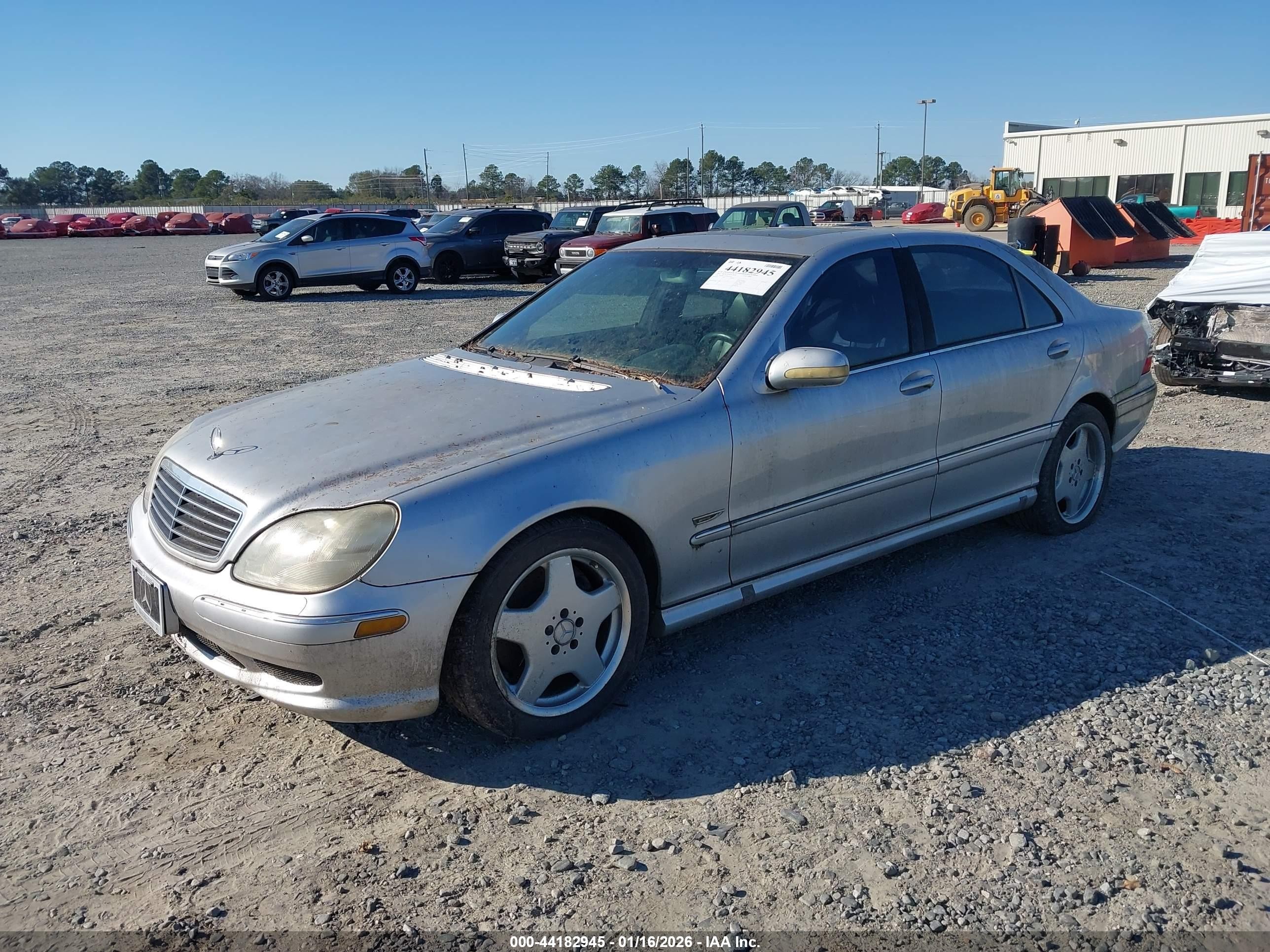 2002 Mercedes-benz S 55 Amg   Silver vin: WDBNG73J62A263703