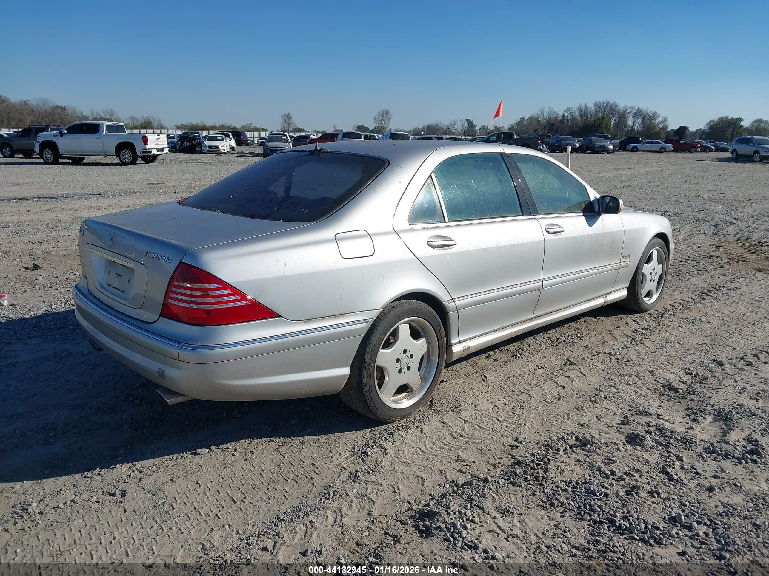 2002 Mercedes-benz S 55 Amg   Silver vin: WDBNG73J62A263703