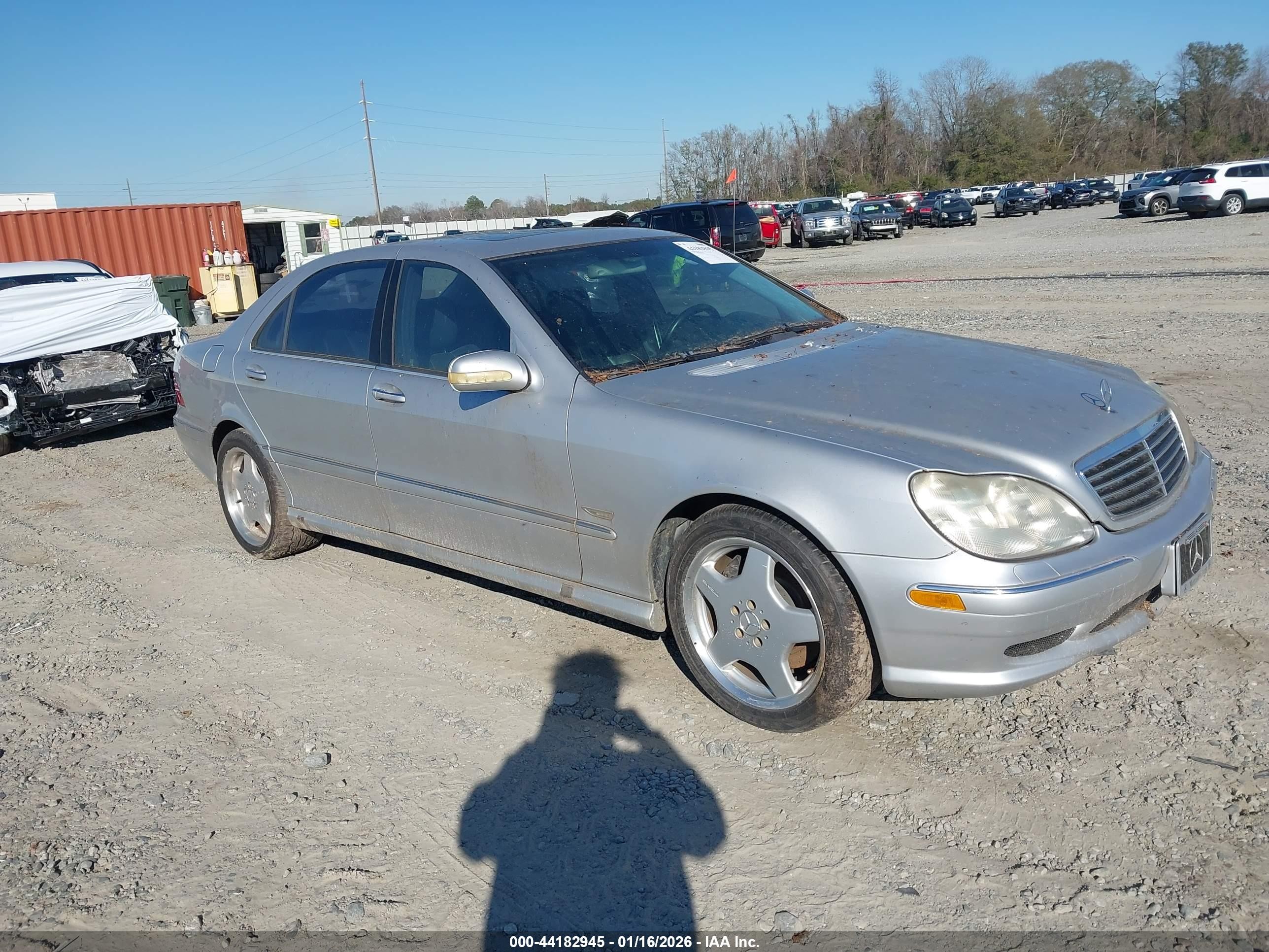 2002 Mercedes-benz S 55 Amg   Silver vin: WDBNG73J62A263703