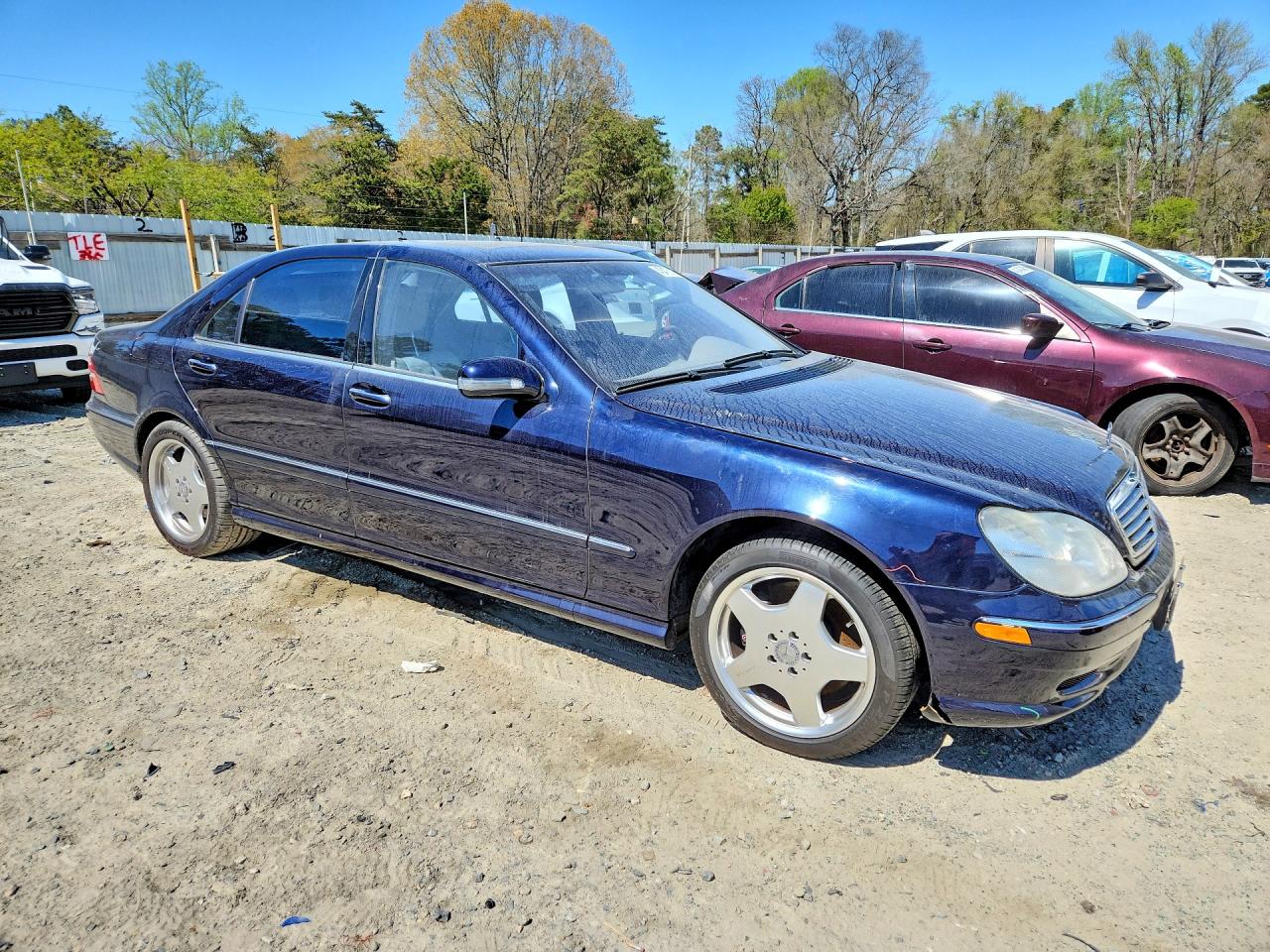 2002 Mercedes-benz S 55 Amg Blue vin: WDBNG73J72A229270