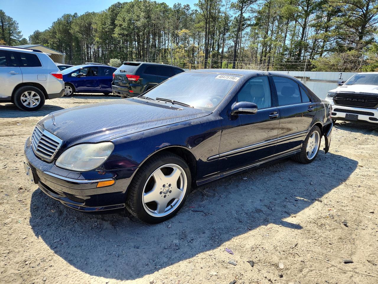 2002 Mercedes-benz S 55 Amg Blue vin: WDBNG73J72A229270